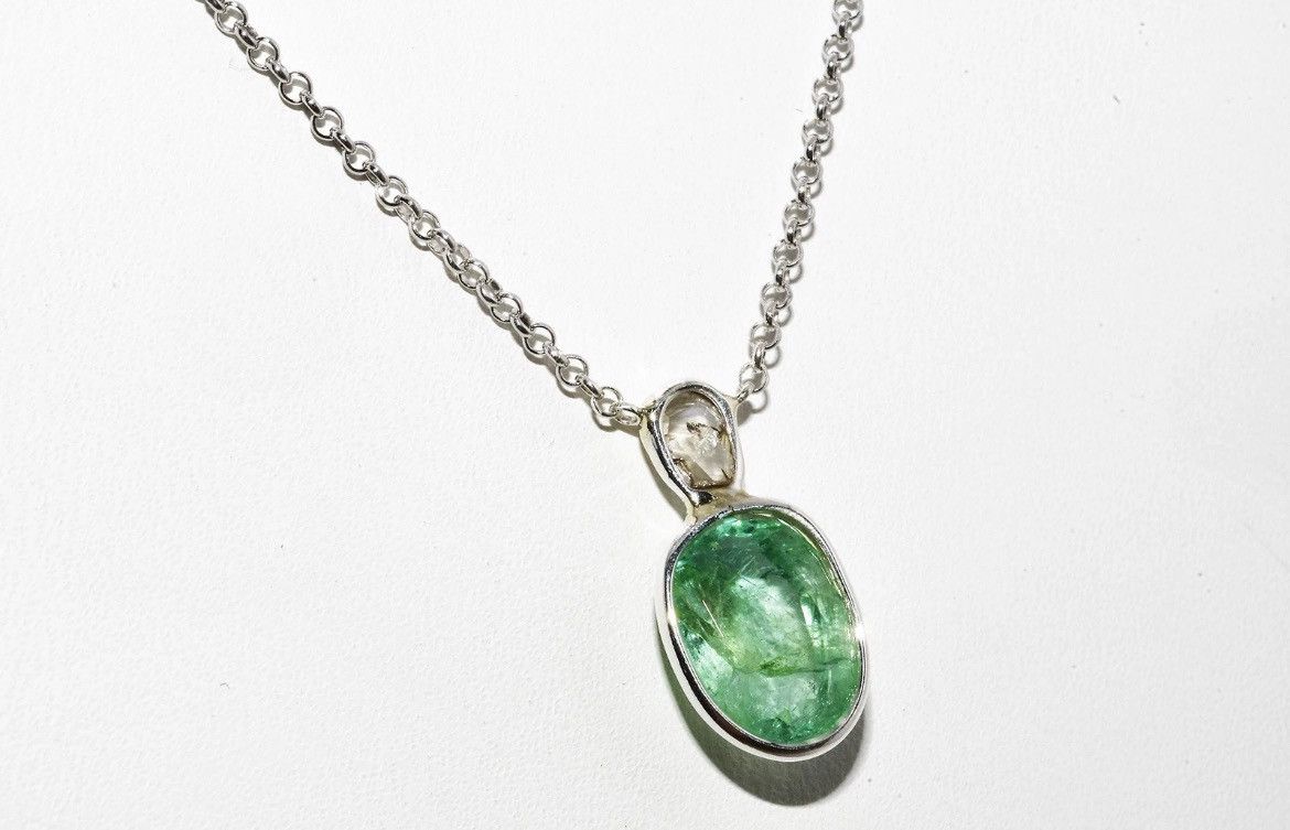 Other Emerald and Diamond Necklace Size ONE SIZE - 3 Thumbnail