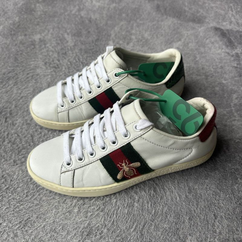 Gucci Gucci Ace Embroidered Fashion Sneakers for Women 0079 Size US 4.5 / IT 34.5 - 1 Thumbnail