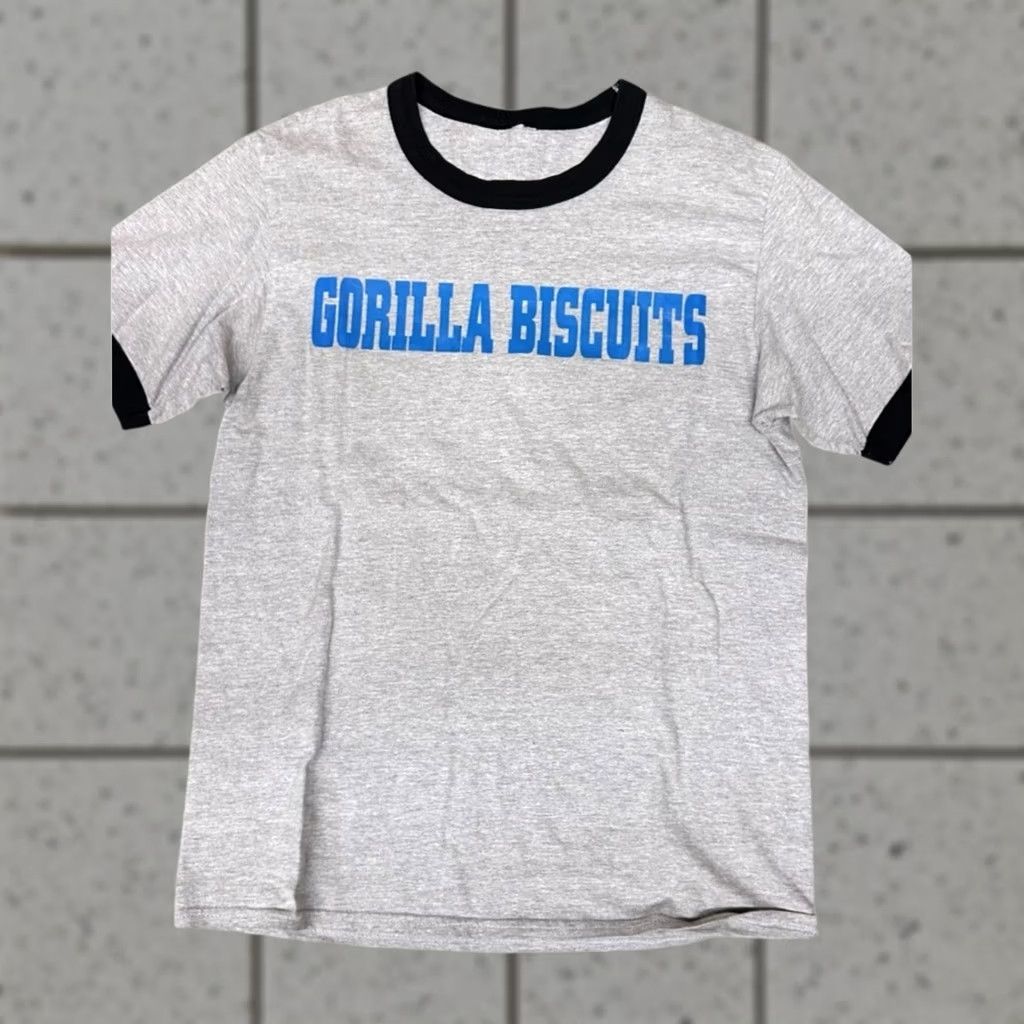 Vintage VINTAGE Gorilla Biscuits Shirt Mens Large Gray 90s Y2K