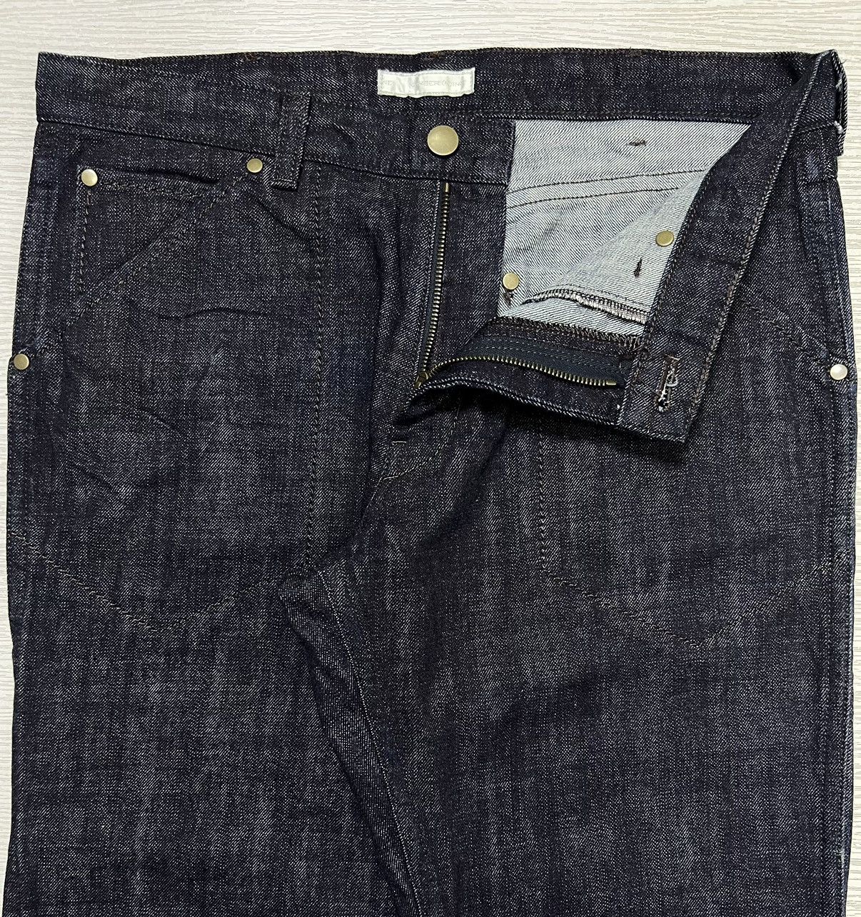 Number (N)ine Number (N)ine - AW02 - Stitch Detail Denim Carpenter Pants Size US 32 / EU 48 - 6 Thumbnail