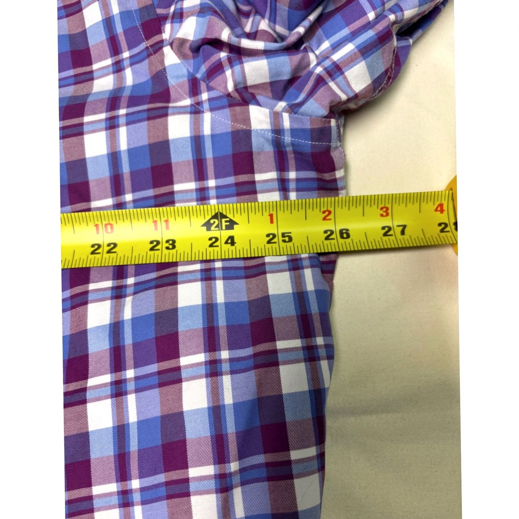 David Donahue David Donahue Mens 2XL Plaid Button-Down Shirt Long Sleeve Casual Business Size US XXL / EU 58 / 5 - 7 Thumbnail