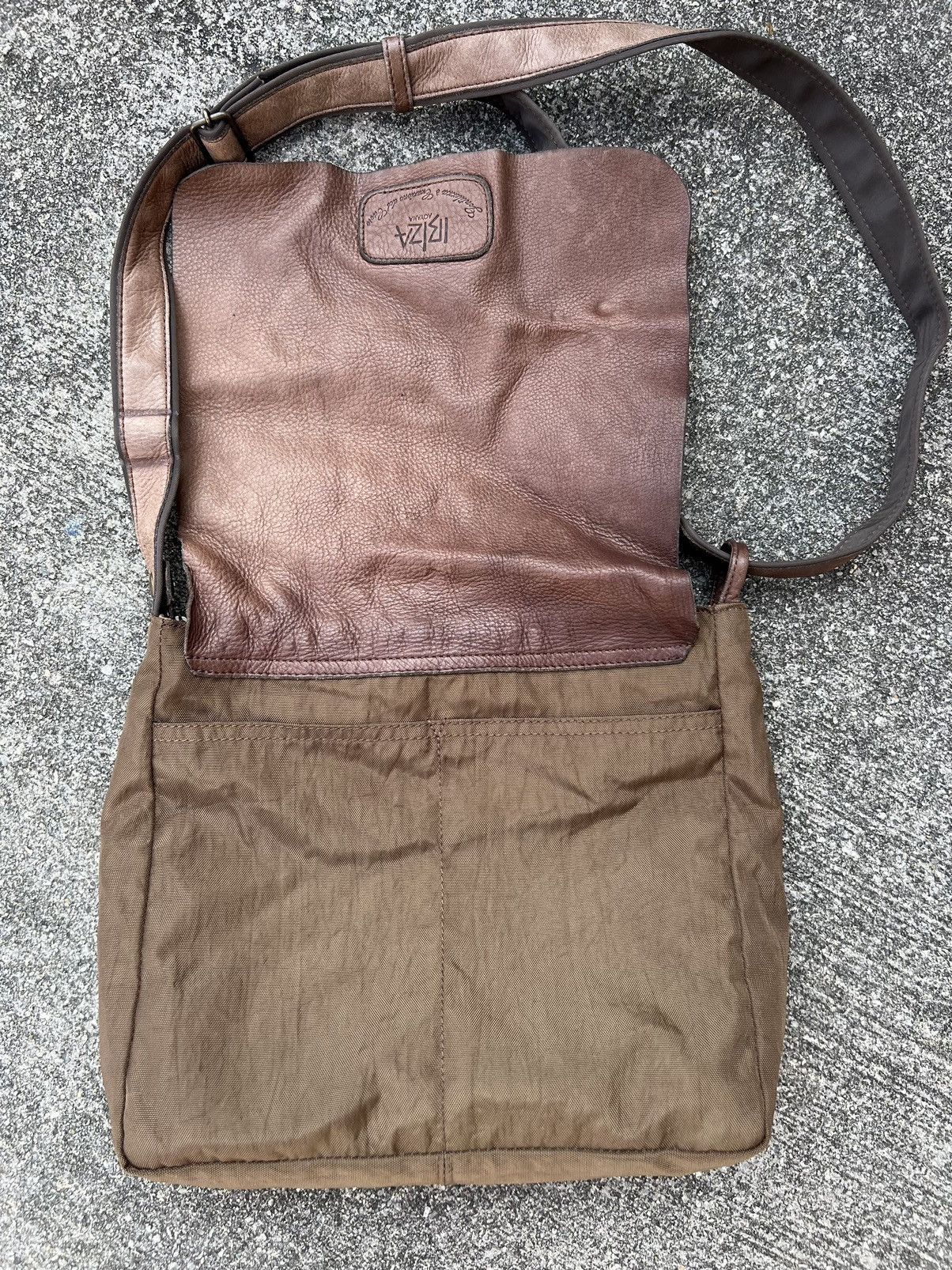 Leather VTG Ibiza Japan Patina Hybrid Leather Sling Bag Size ONE SIZE - 15 Thumbnail