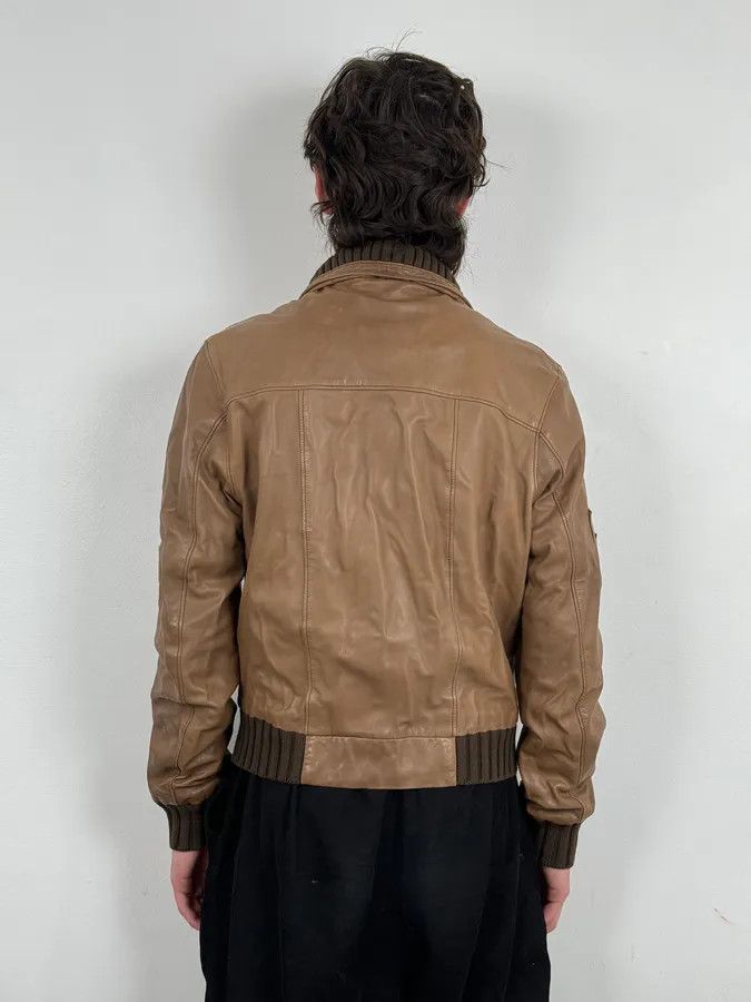Daniele Alessandrini 2000s Daniele Alessandrini Agent Beige Leather Jacket Size US M / EU 48-50 / 2 - 3 Thumbnail