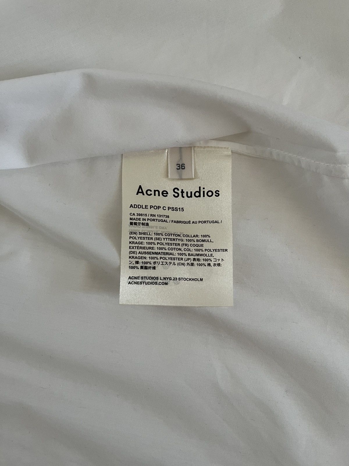 Acne Studios Acne Studios Shirt Size XS / US 0-2 / IT 36-38 - 5 Thumbnail