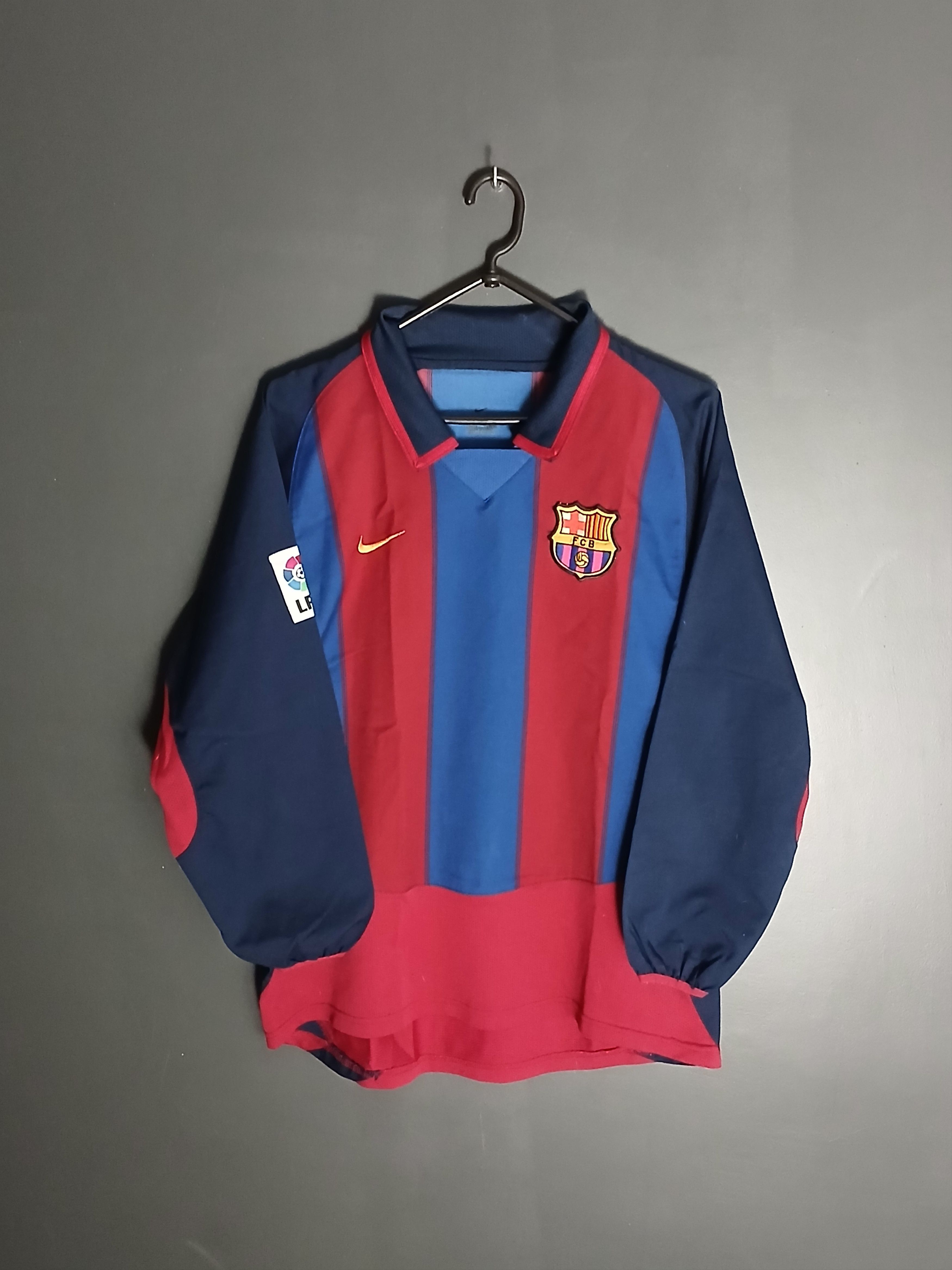 Barcelona 2003/2004 Home Football Long Sleeve Jersey T-Shirt