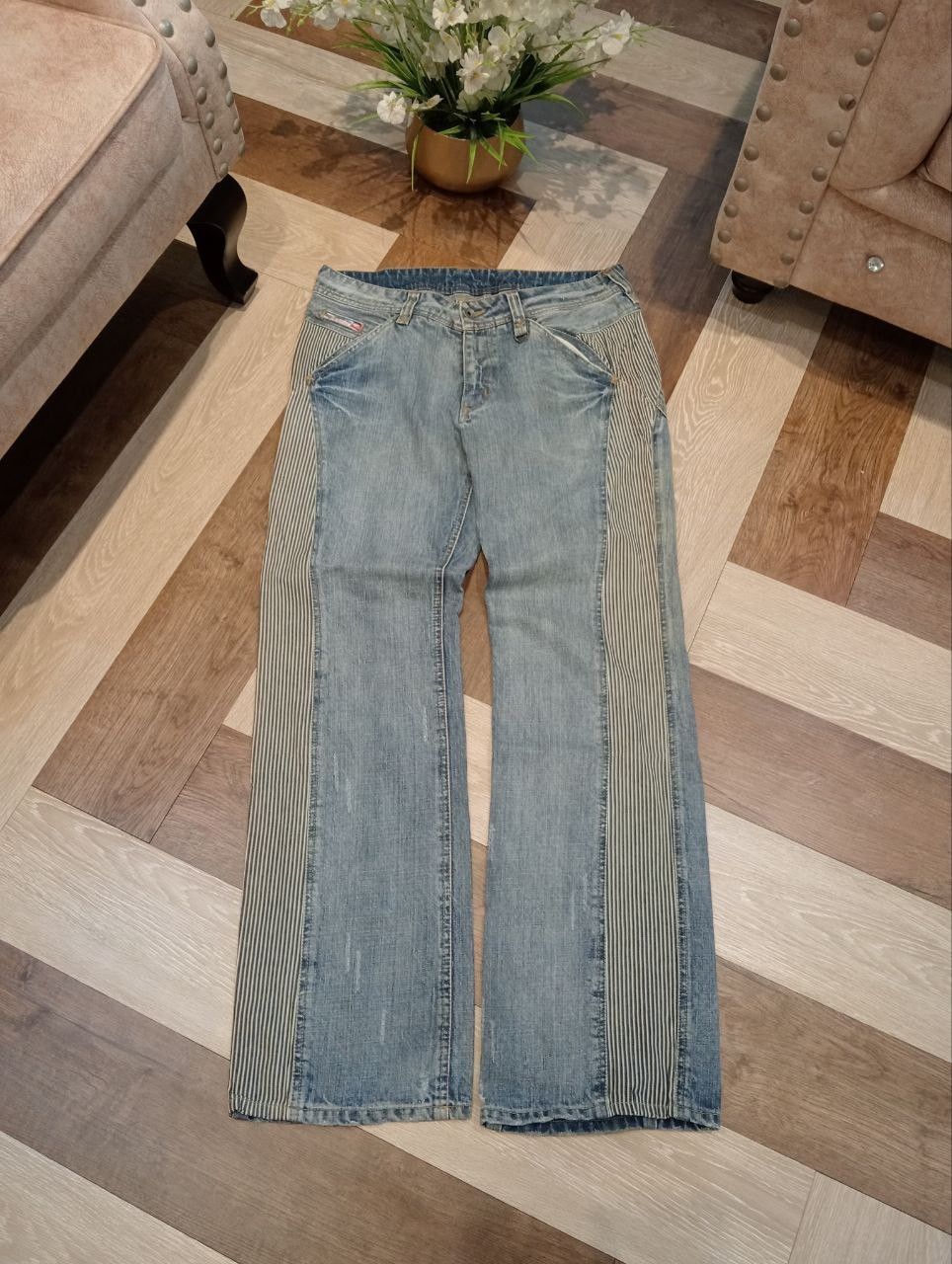 Nicole Club NICOLE CLUB FOR MEN JAPAN BLUE BAGGY DENIM PANTS Size US 35 - 1 Thumbnail