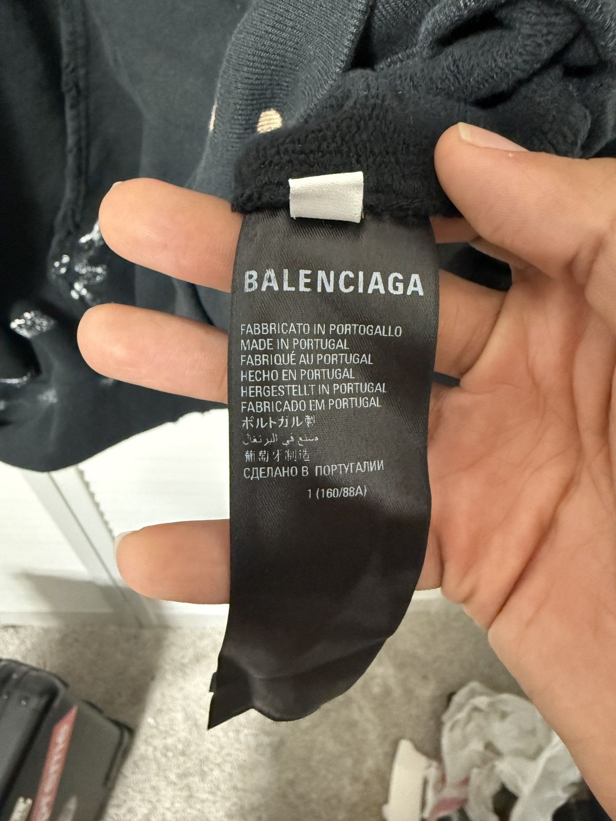 Balenciaga 90/10 Hoodie Black Size US M / EU 48-50 / 2 - 5 Thumbnail