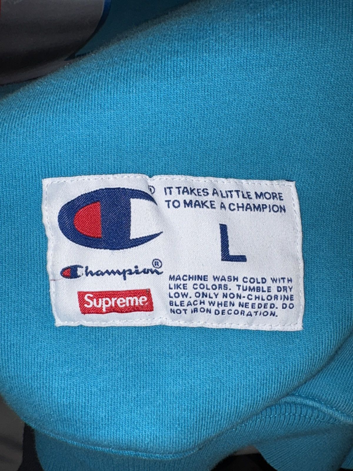 Supreme × The North Face Supreme Champion Chrome Crewneck Dark Teal (SS19) Size US L / EU 52-54 / 3 - 4 Thumbnail
