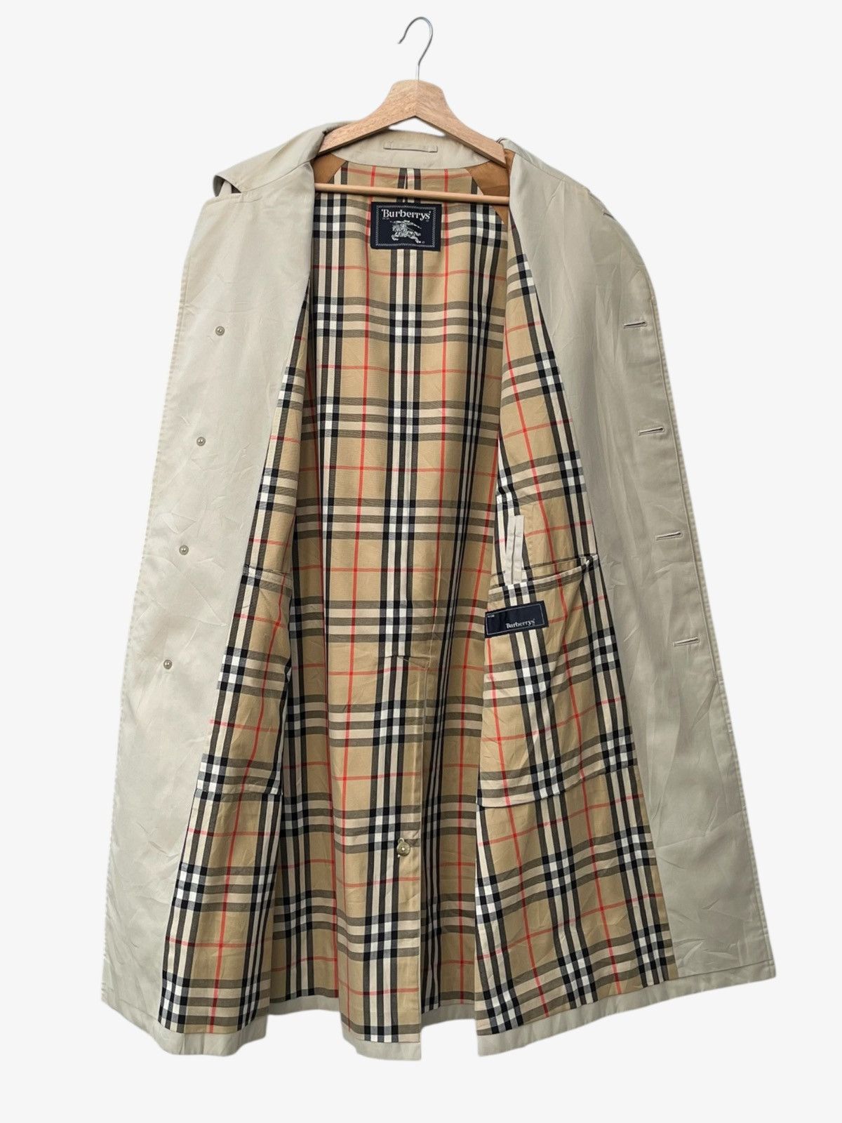 Burberry Vintage Burberrys Nova Check Balmacaan Coat Size US S / EU 44-46 / 1 - 5 Thumbnail