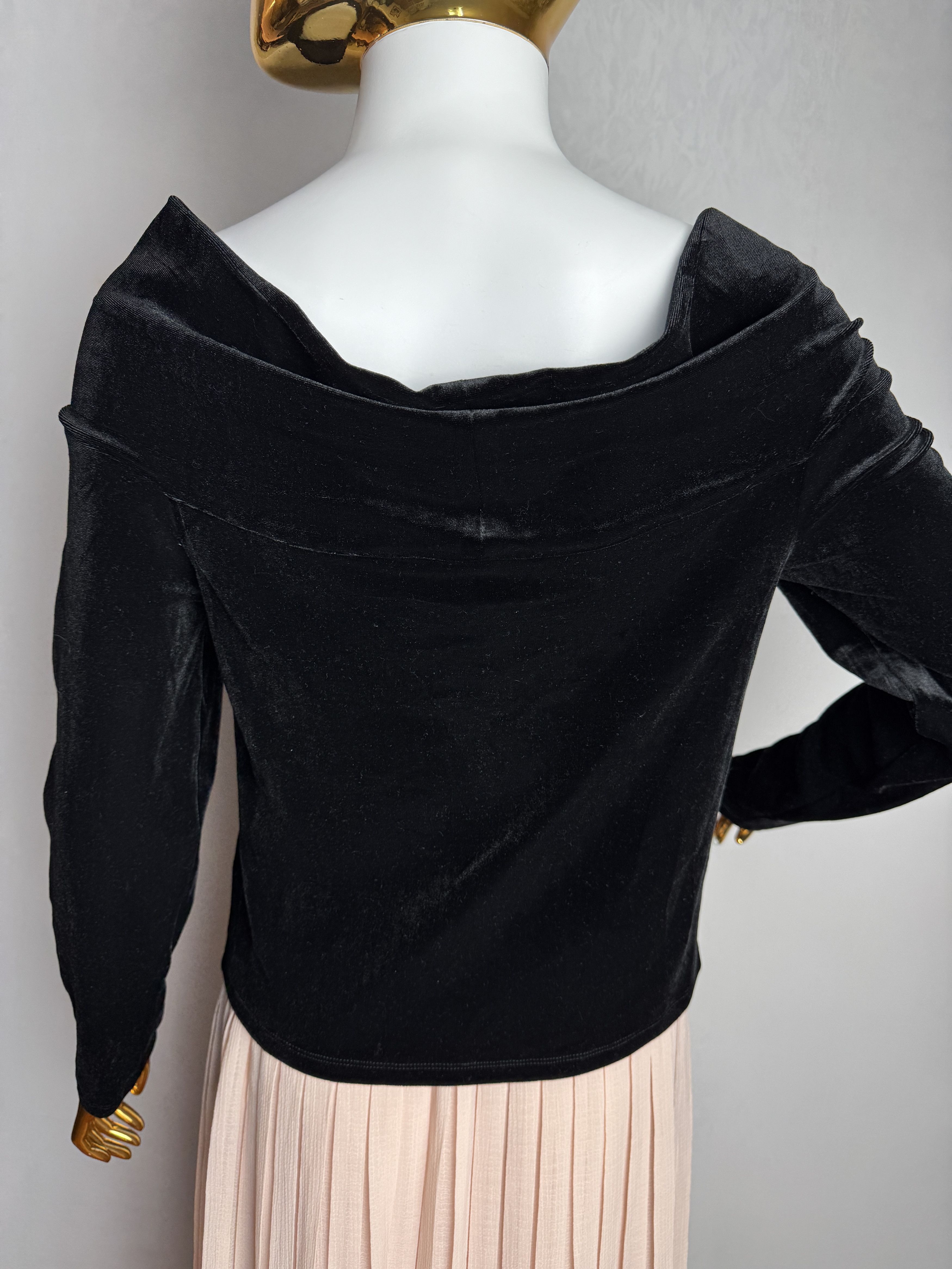 Allsaints ALL SAINTS Delta women’s black velvet top Size M / US 6-8 / IT 42-44 - 10 Thumbnail