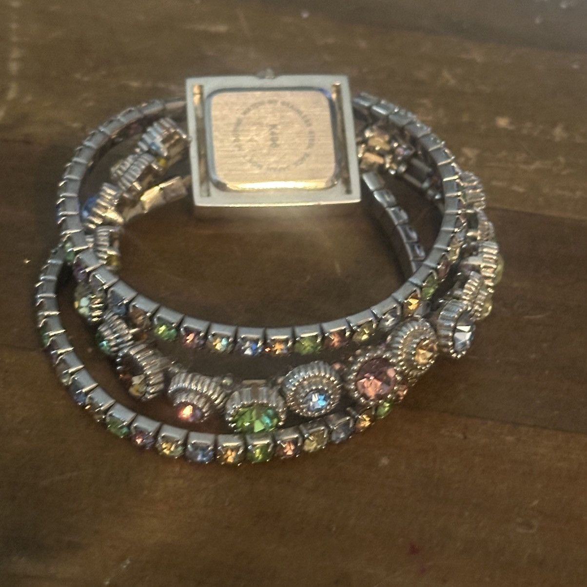 Other Vivani silver tone multi strand multicolor rhinestone watch Size ONE SIZE - 6 Thumbnail
