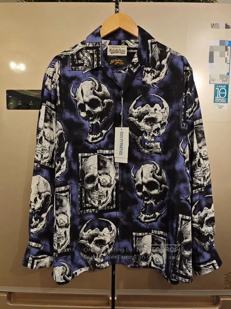 Wacko Maria Skull Hawaiian Shirt