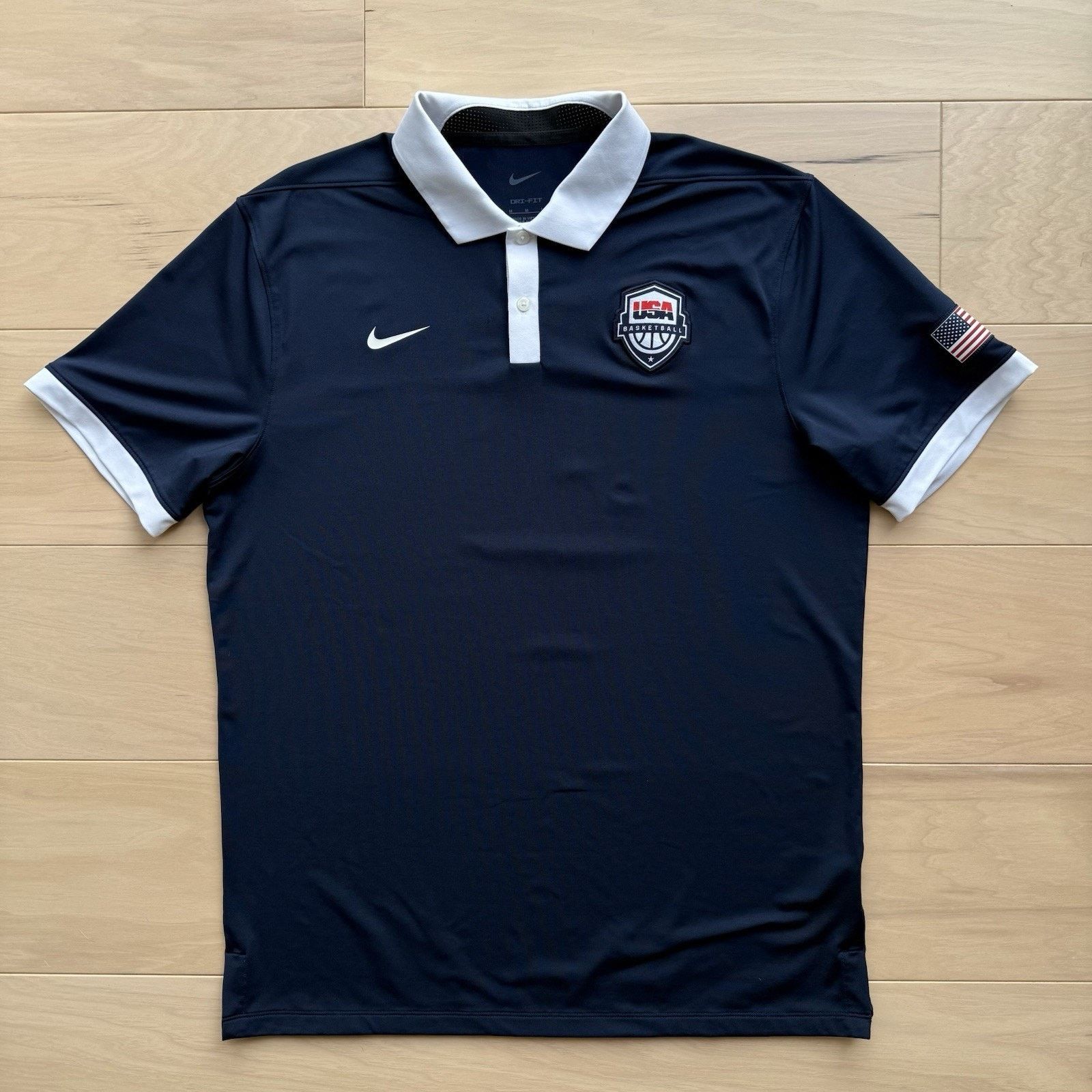 Nike Nike Team USA Basketball Polo M Sportswear Olympics Golf Size US M / EU 48-50 / 2 - 2 Thumbnail
