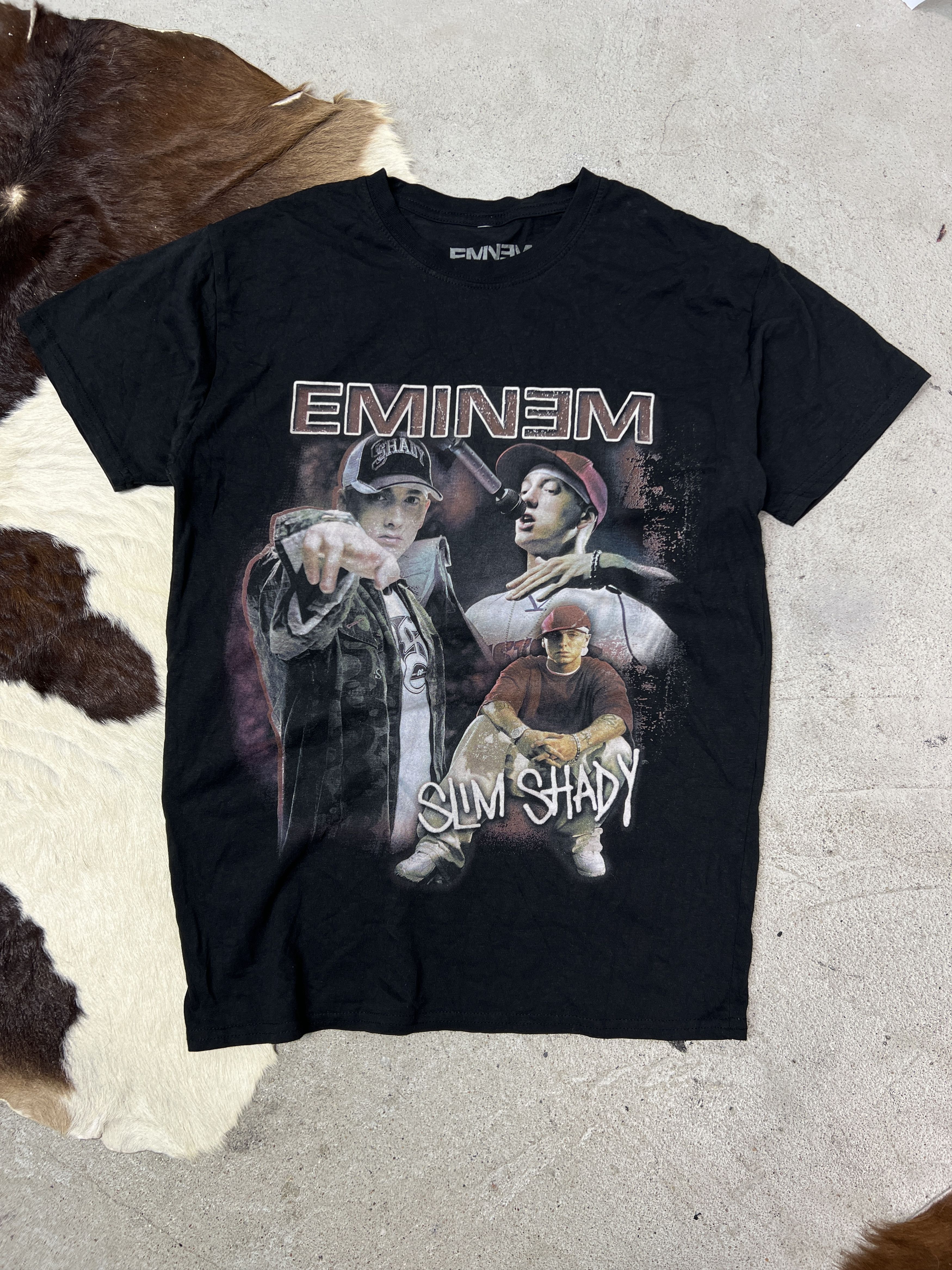 Vintage Vintage Hip Hop Skater Streetwear Rap Eminem T-shirt Y2K Size US M / EU 48-50 / 2 - 1 Thumbnail