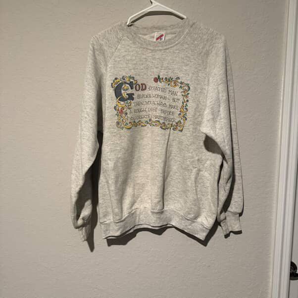 Other Vintage Jesus Crewneck Size US L / EU 52-54 / 3 - 1 Thumbnail