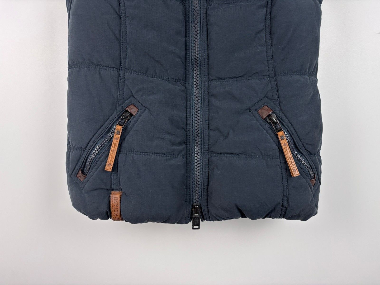 Naketano Naketano Vest Full Zip Insulated Fleece Jacket Blue Size S Size S / US 4 / IT 40 - 3 Thumbnail