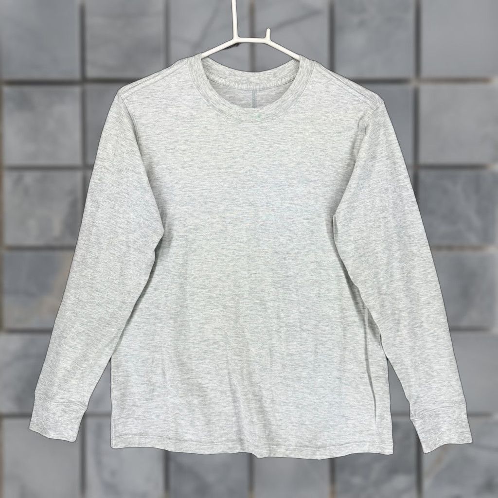 Lululemon Lululemon Athletica Women Heathered Grey Long Sleeve Crew Neck Activewear Top Shirt M Size M / US 6-8 / IT 42-44 - 1 Thumbnail