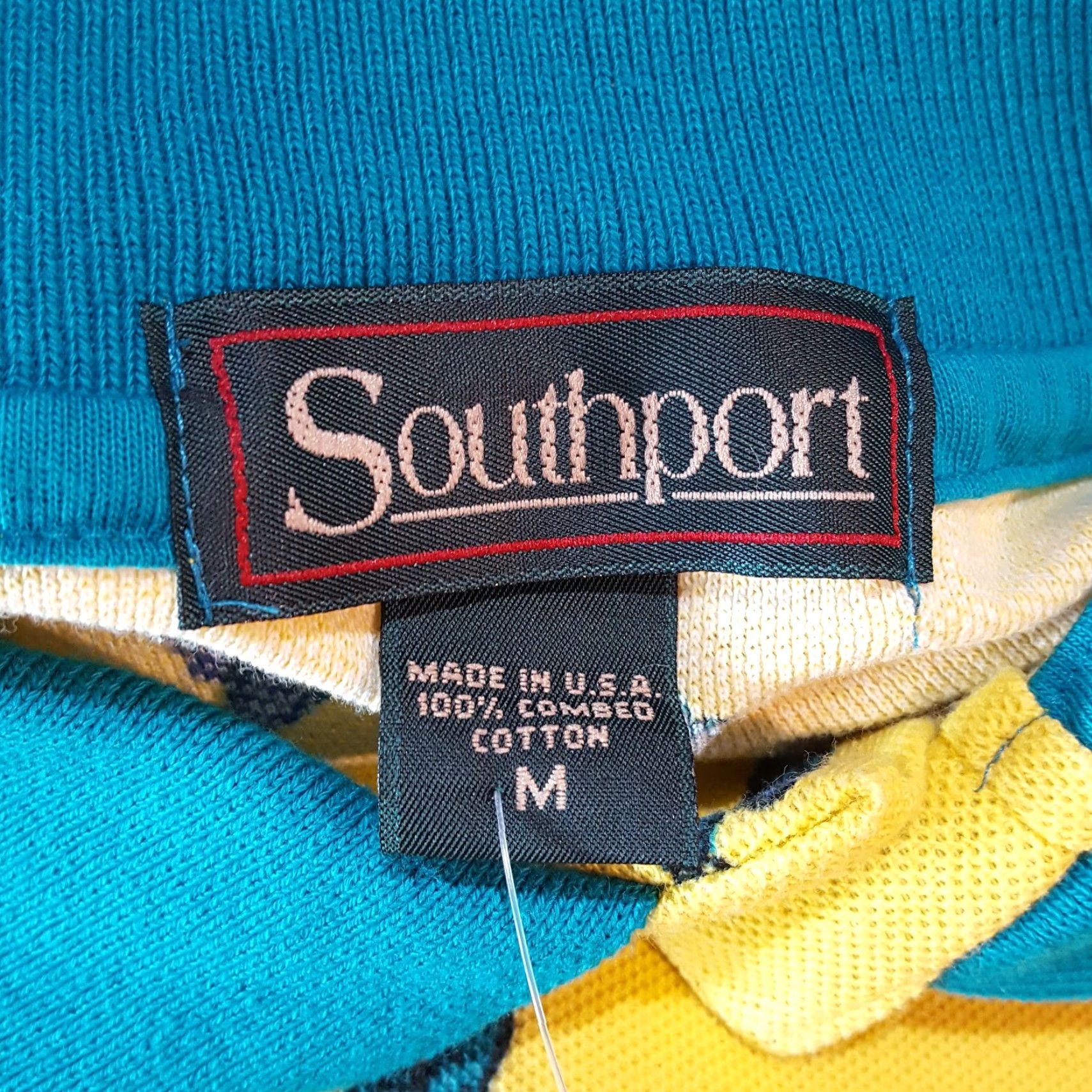Vintage VINTAGE Southport Polo Shirt Mens M Yellow Golf PGA USA Made 90s Casual Short Sleeve Button-Up Polo Shirt Size US M / EU 48-50 / 2 - 6 Thumbnail