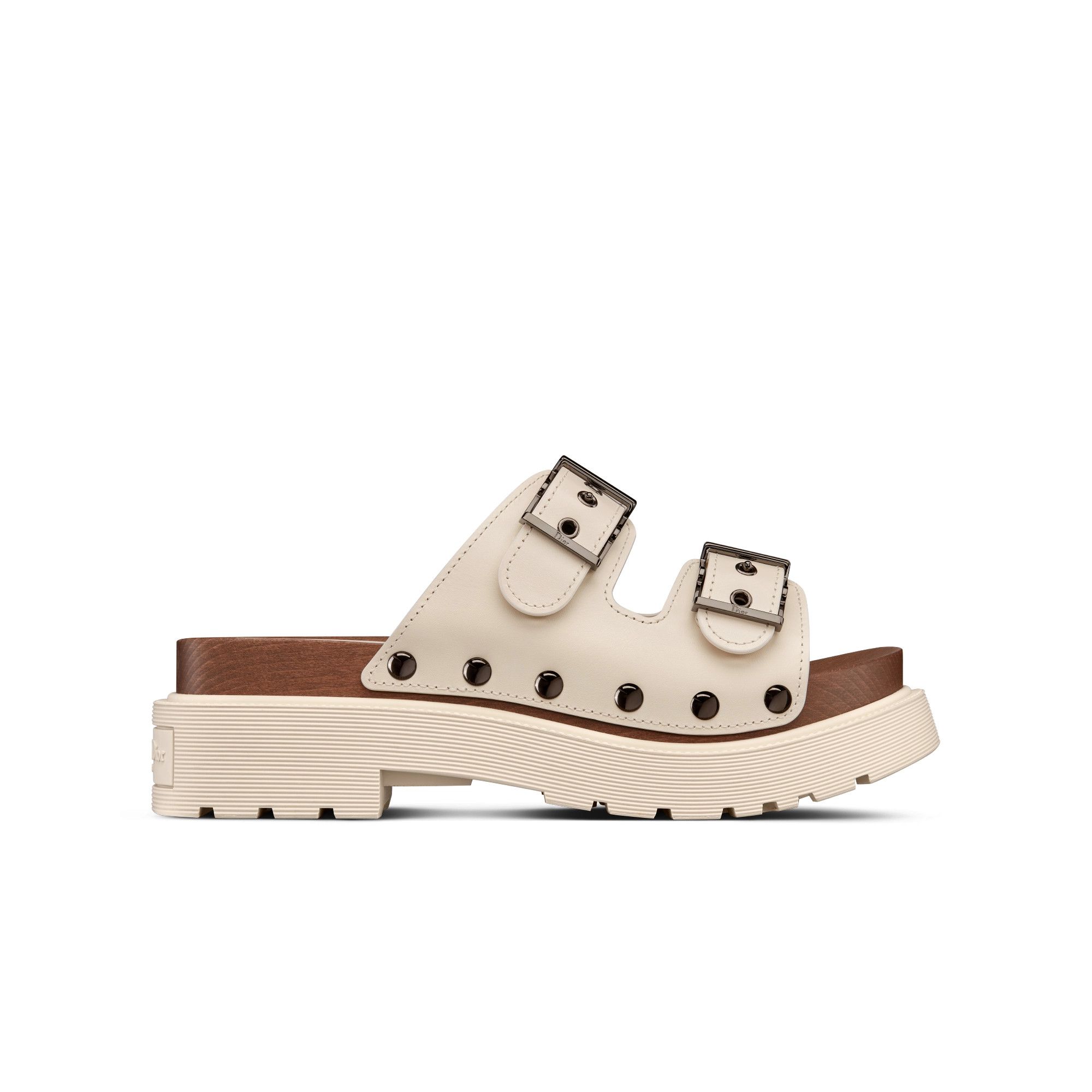 o1bcso1str0524 Sandal in White Calfskin