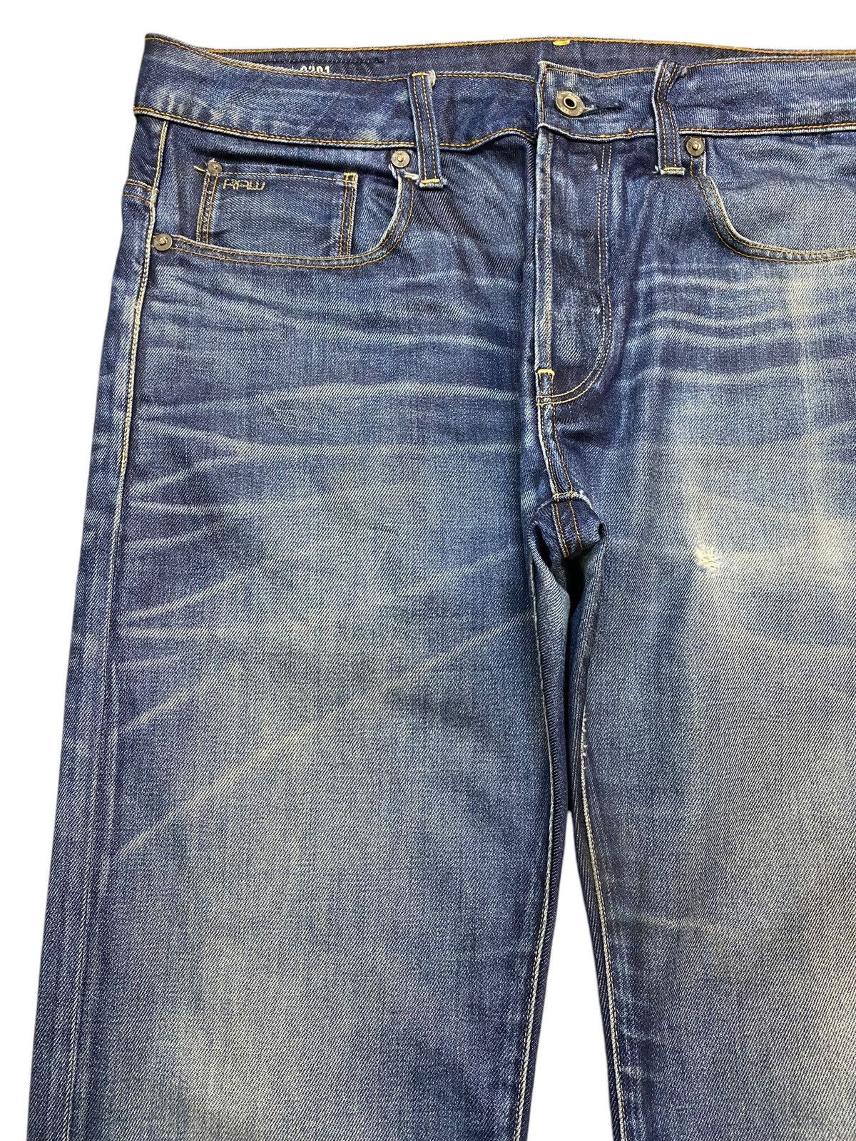 Raw State Vintage G Star Raw Blue Wash Distressed Slim Jeans Size US 36 / EU 52 - 6 Thumbnail