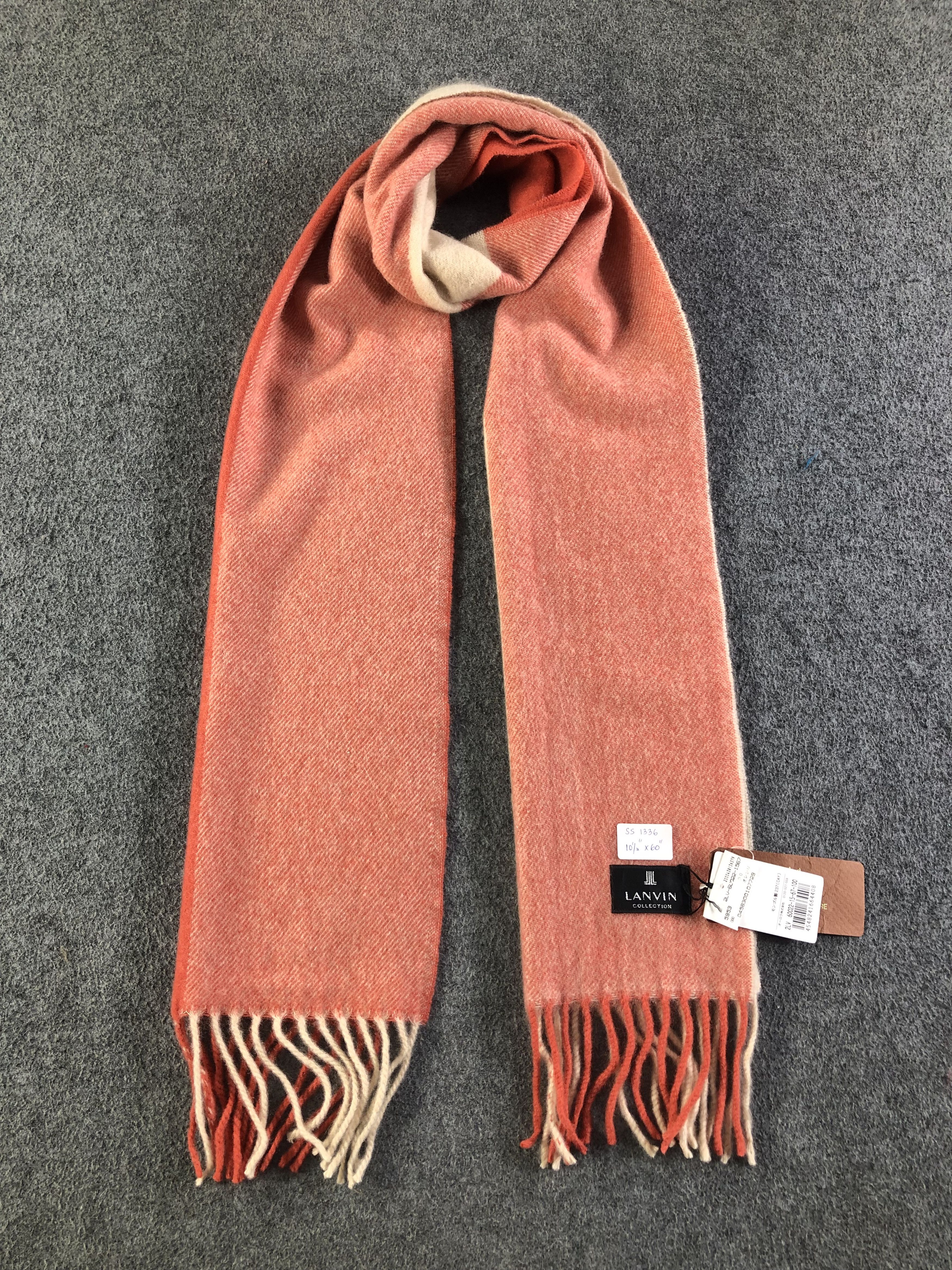 Lanvin Lanvin Cashmere Scarf / Muffler / Neckwear SS1336 Size ONE SIZE - 1 Thumbnail