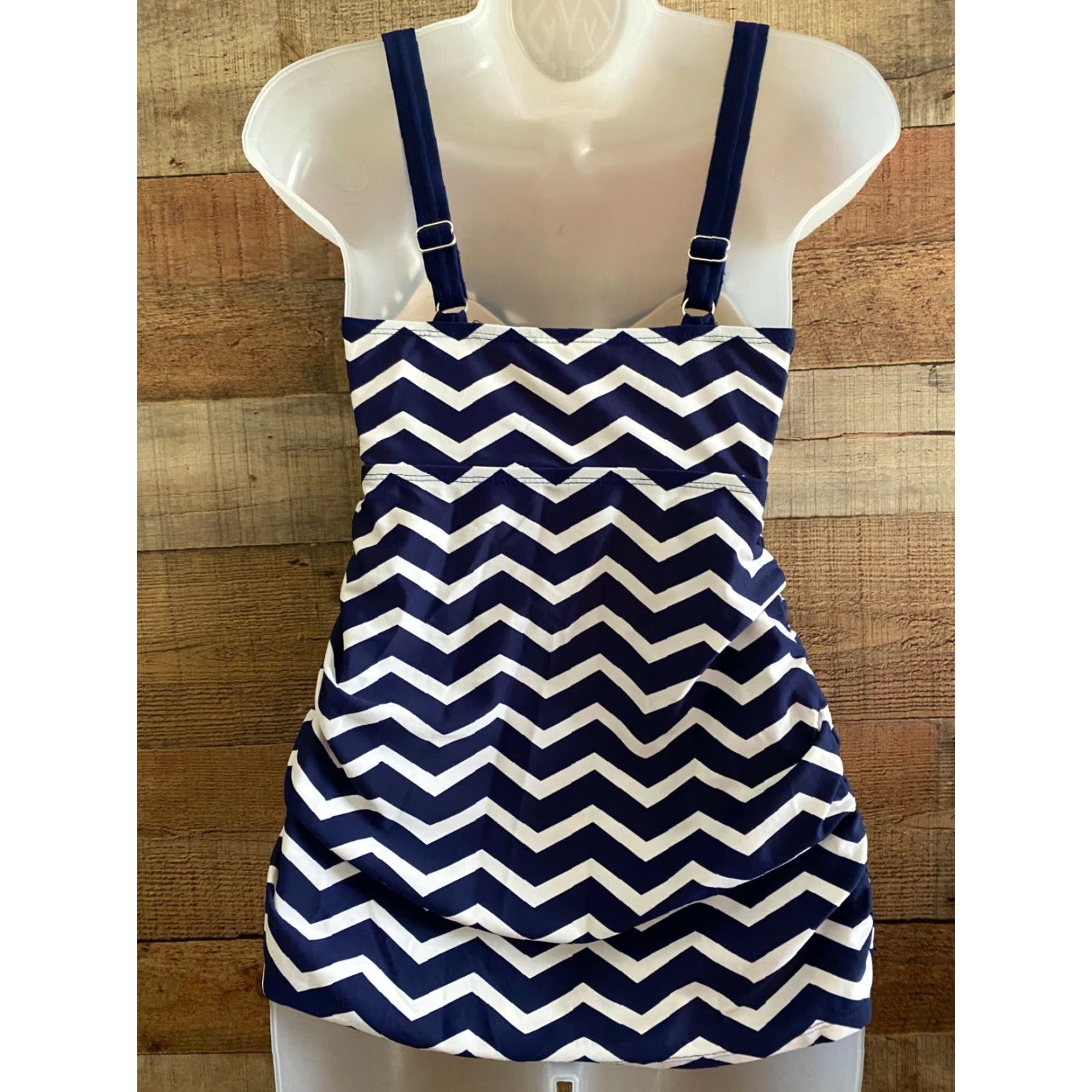 Swims Two Hearts Maternity Swim Top Striped Blue/ White Size S Size S / US 4 / IT 40 - 3 Thumbnail
