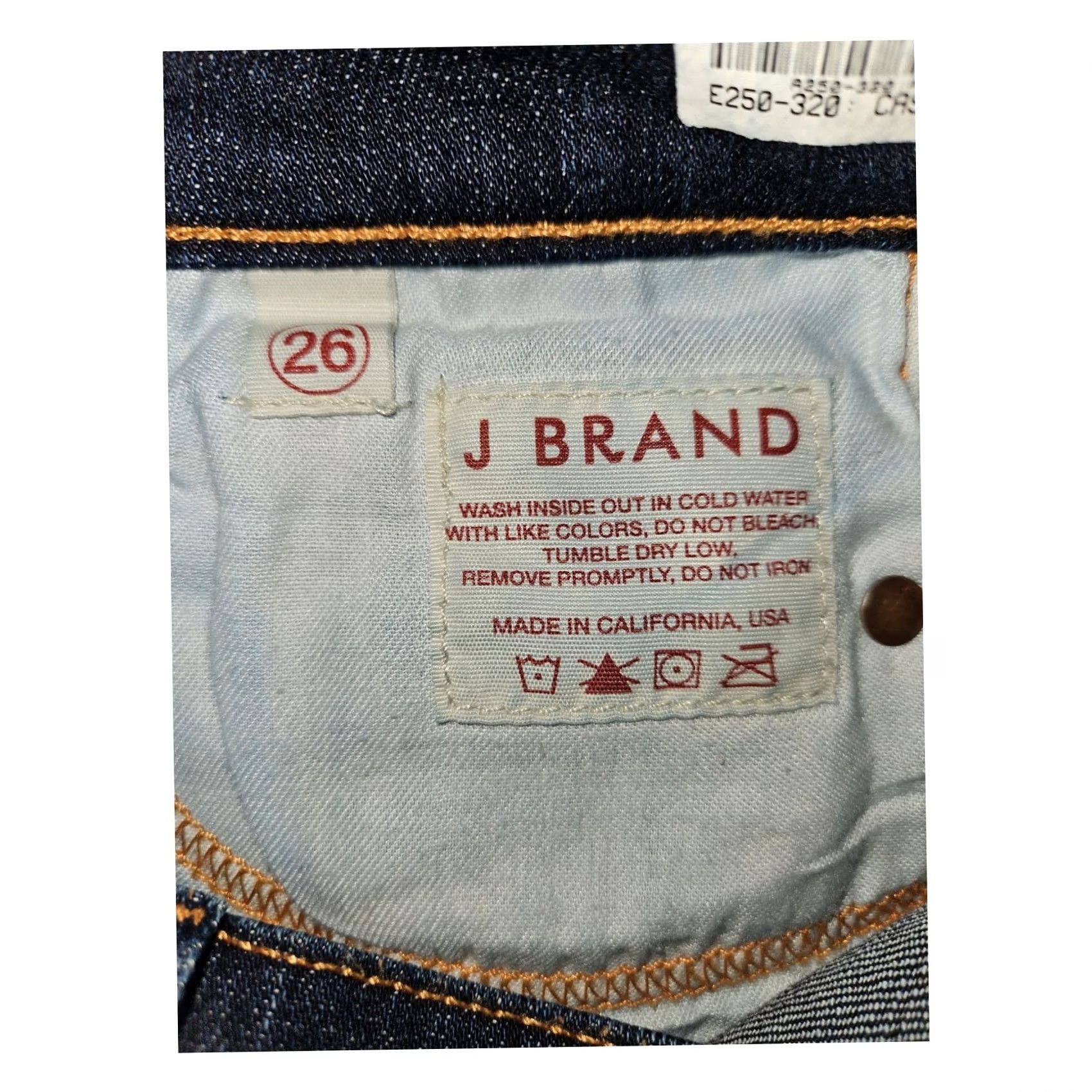 J Brand J Brand Jeans Pencil Leg Women's Juniors 26 Low Rise Blue Denim Stretch 5-Pocket Skinny N/A Size 26" / US 2 / IT 38 - 2 Thumbnail
