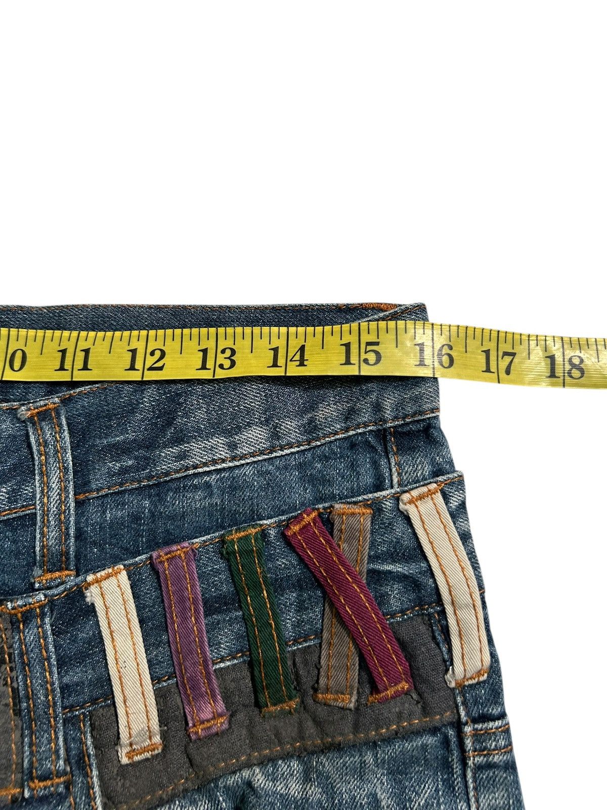 Japanese Brand × Kapital × Vintage Double Waist Nylaus Japanese Punk Style Denim Jeans Size US 32 / EU 48 - 20 Thumbnail