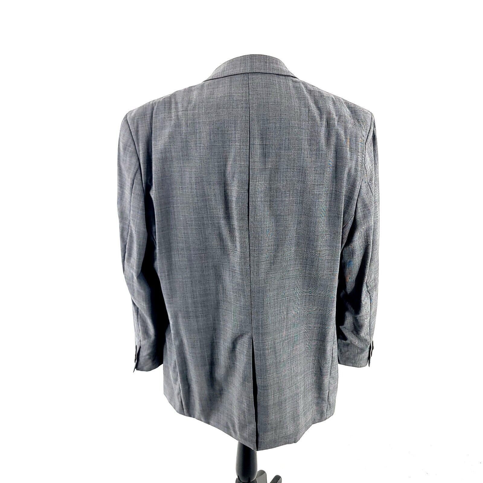 Lauren Ralph Lauren Lauren Ralph Lauren Wool 2 Button Blazer 48L Gray Glen Plaid Size 48L - 6 Thumbnail