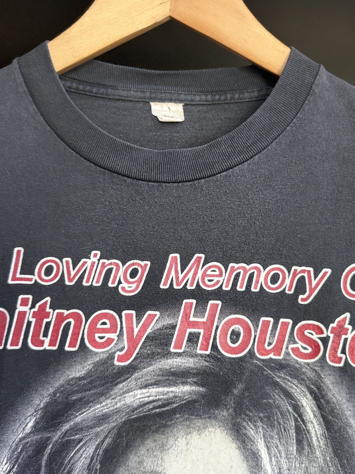 Rap Tees Vintage Whitney Houston Memory Rip Big Face Faded Tee Size US XL / EU 56 / 4 - 5 Thumbnail