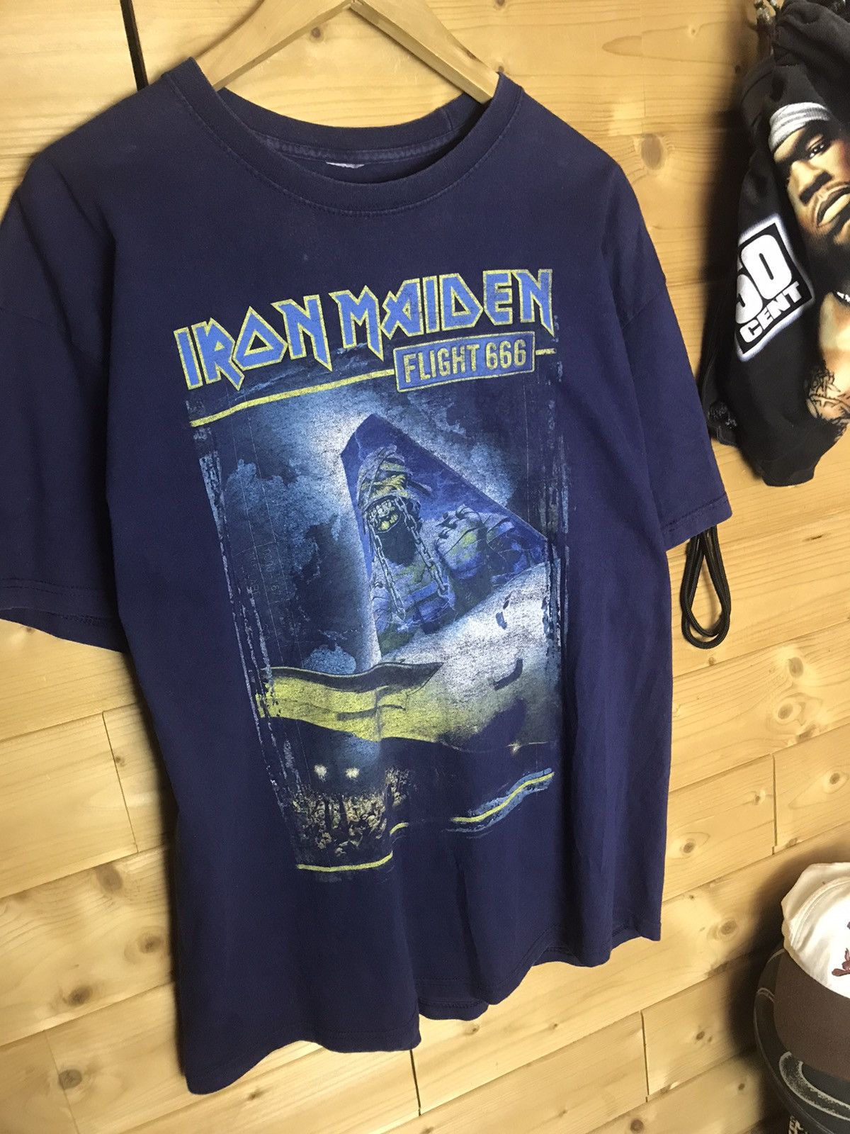 Vintage Vintage Iron Maiden flight 666 t-shirt Size US XL / EU 56 / 4 - 3 Thumbnail