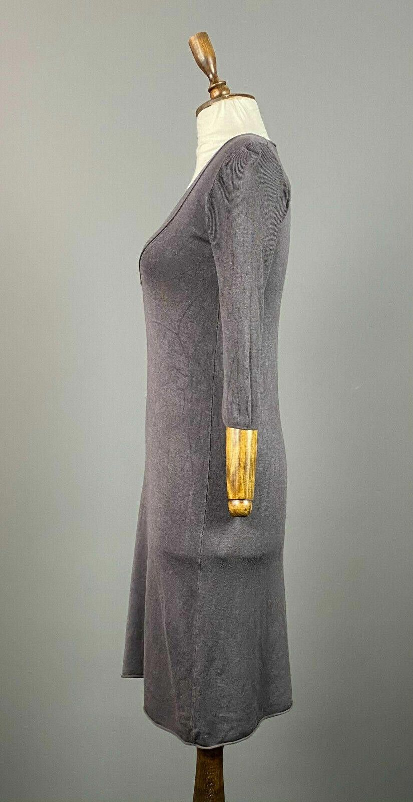 Kokaine Ladies Kookai Grey V-Neck Knee Leght A-Line Dress Size 0 Size XS / US 0-2 / IT 36-38 - 4 Thumbnail