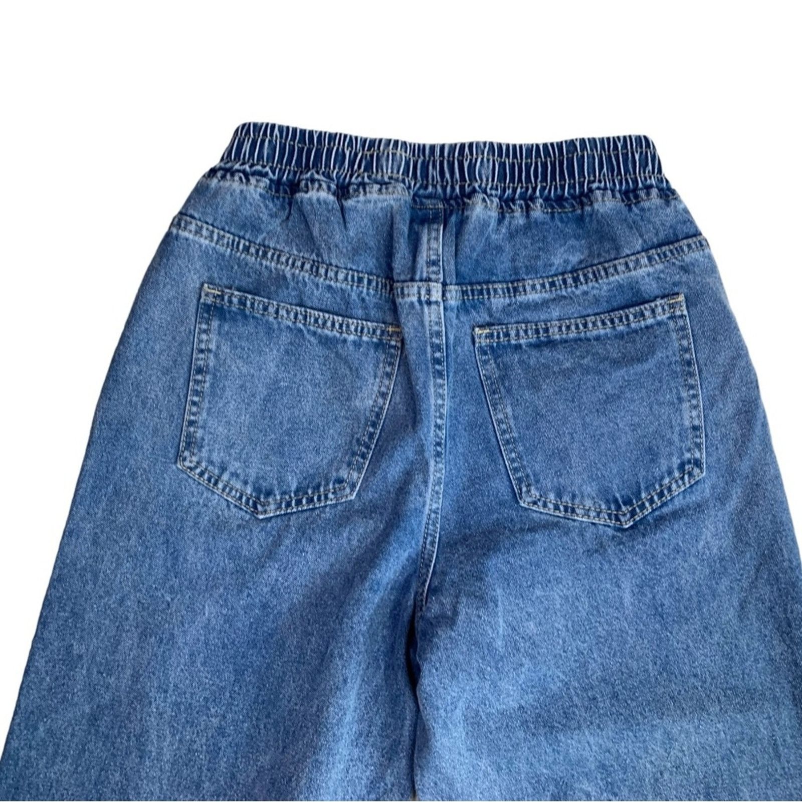 Shein Shein Women's Size 26 Mom Jeans Hi-Rise Elastic Waist Blue Size 26" / US 2 / IT 38 - 2 Thumbnail