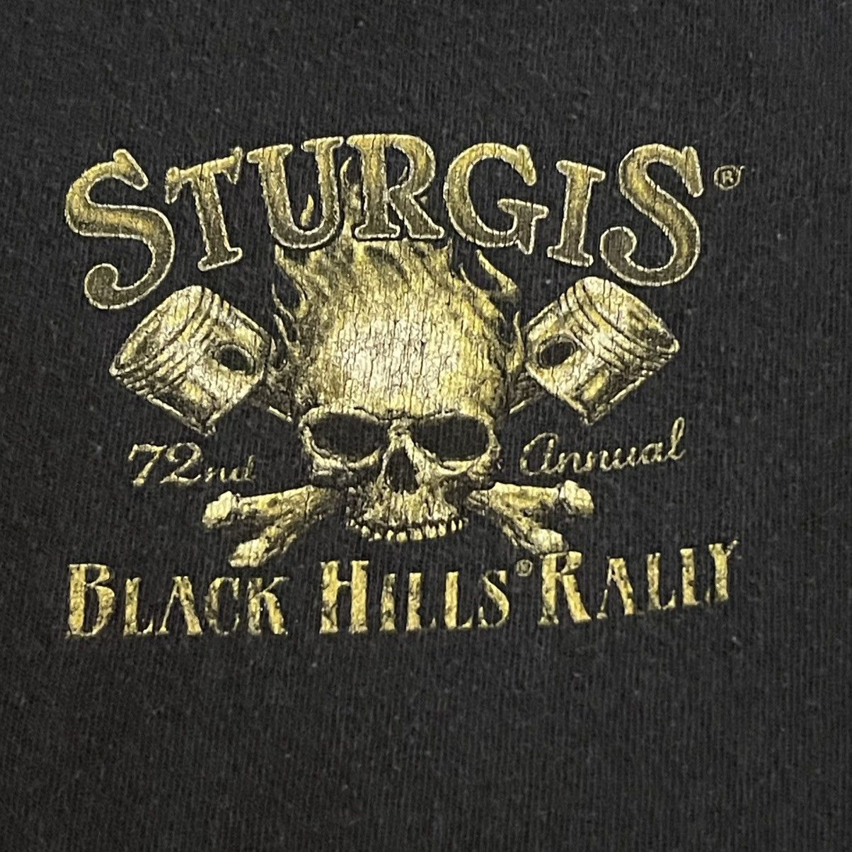 Delta Vintage Sturgis 72nd Annual Black 2012 Shirt Men 2XL Y2K Size US XXL / EU 58 / 5 - 7 Thumbnail
