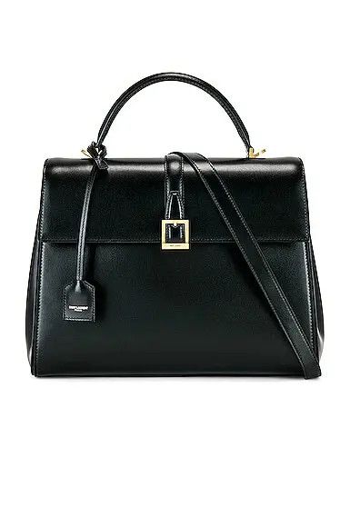 Saint Laurent Paris o1bcso1str1225 Size:OS/Le Fermoir Top Handle Bag in Black Size ONE SIZE - 1 Thumbnail