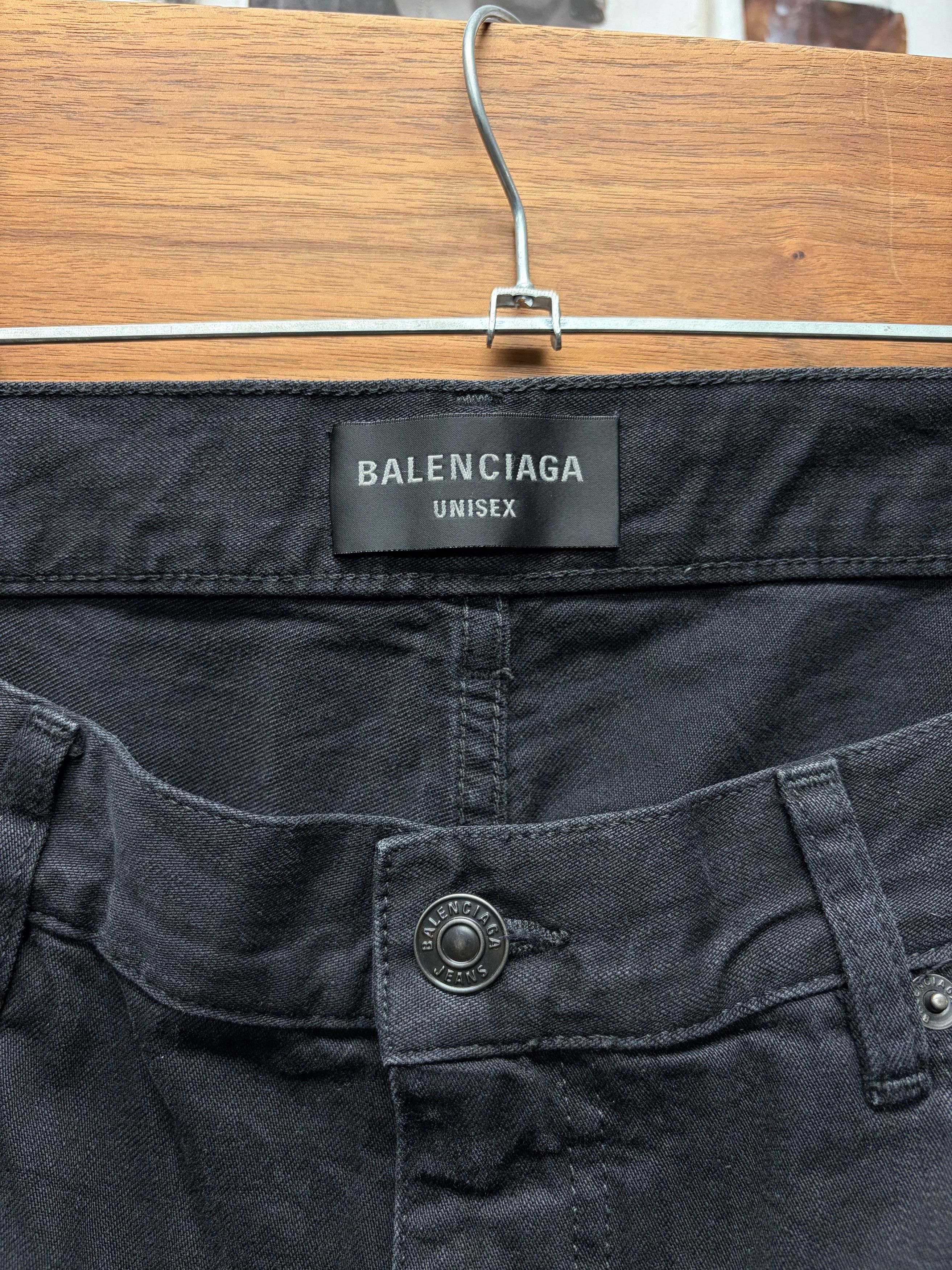 Balenciaga 2023 Balenciaga Flared Leg Black Bootcut Denim Size US 34 / EU 50 - 3 Thumbnail