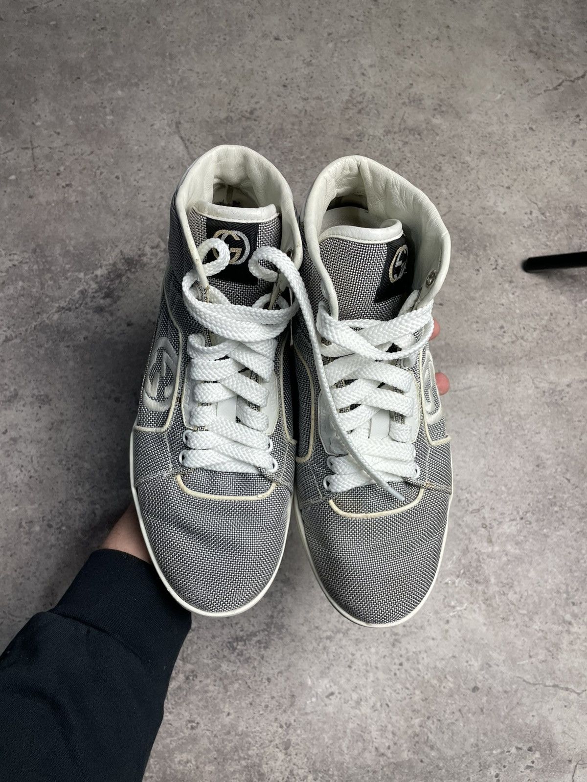 Gucci Gucci Gray High Top Sneakers Size US 8 / EU 41 - 4 Thumbnail
