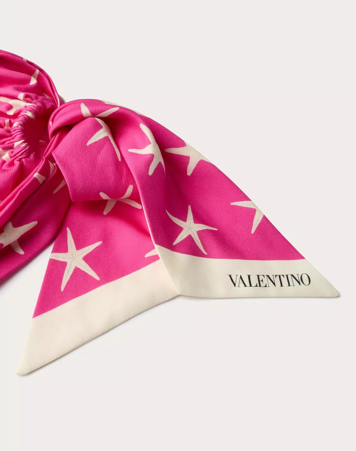Valentino oc11z0725 Size:OS/Escape Headband In Cotton And Silk in Pink Size ONE SIZE - 2 Thumbnail