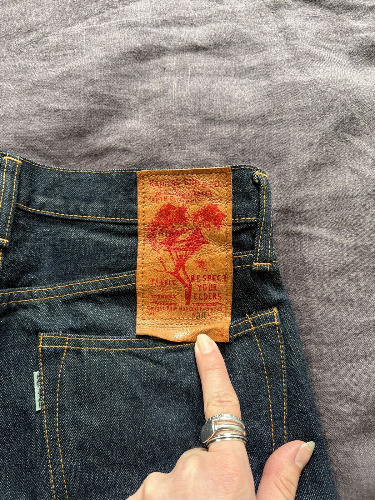 Kapital Indigo Flared Raw Jeans Size US 28 / EU 44 - 4 Thumbnail