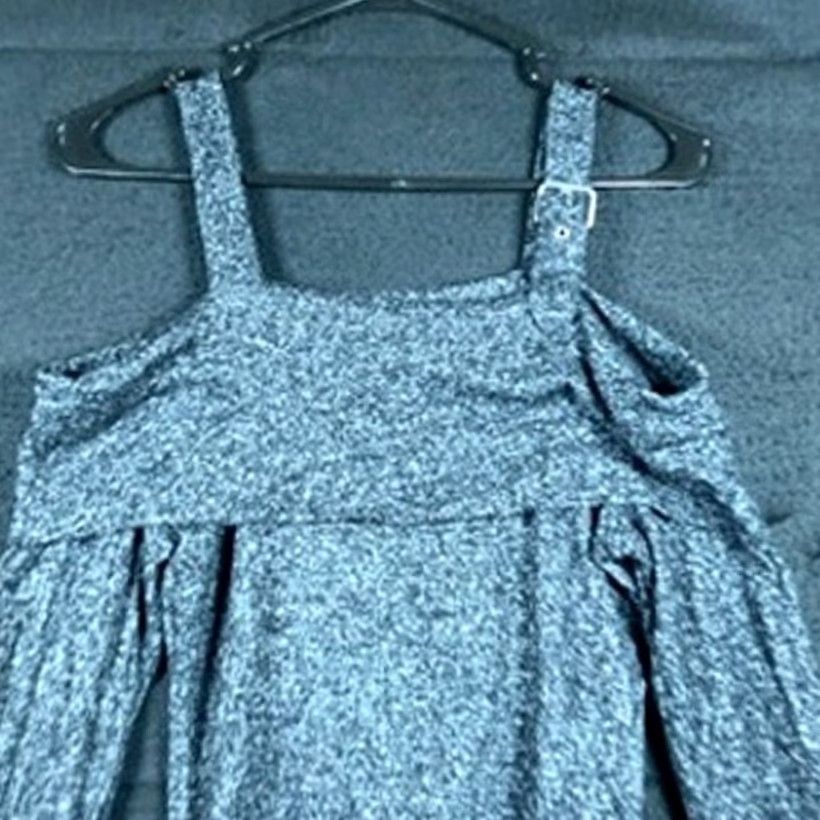 Express Express Womens Sweater Cold Shoulder A line Long Sleeve Stretch M Gray Black Ladies Pullover Size M / US 6-8 / IT 42-44 - 2 Thumbnail