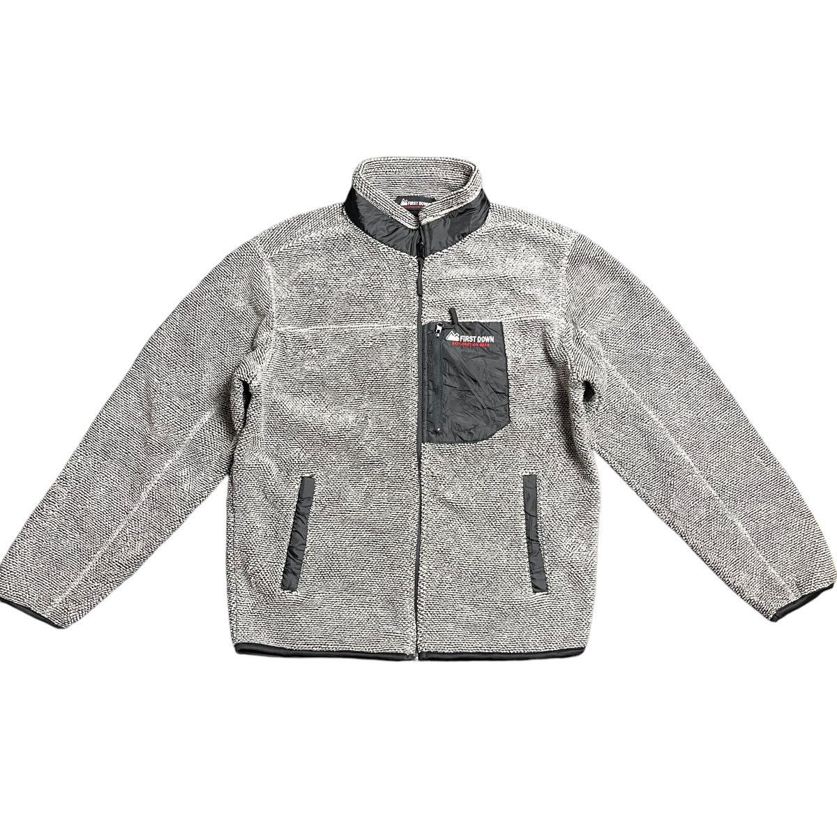 Japanese Brand × Vintage Vintage First Down Sherpa Fleece Outdoor Jacket Size US L / EU 52-54 / 3 - 1 Thumbnail