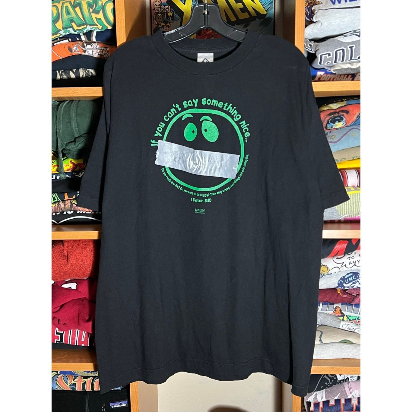 Alstyle Vintage Kerusso If You Can’t Say Something Nice Jesus Tee Size US XL / EU 56 / 4 - 1 Thumbnail