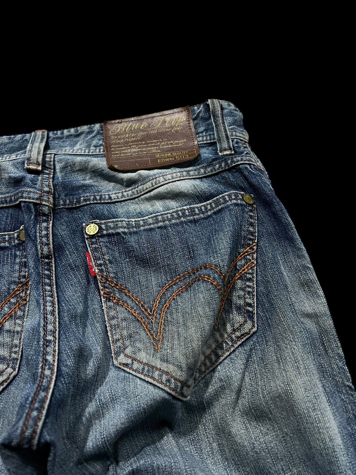 Edwin × If Six Was Nine × Seditionaries VINTAGE EDWIN 503 BLUE TRIP NICE FADED JEANS Size US 29 - 8 Thumbnail