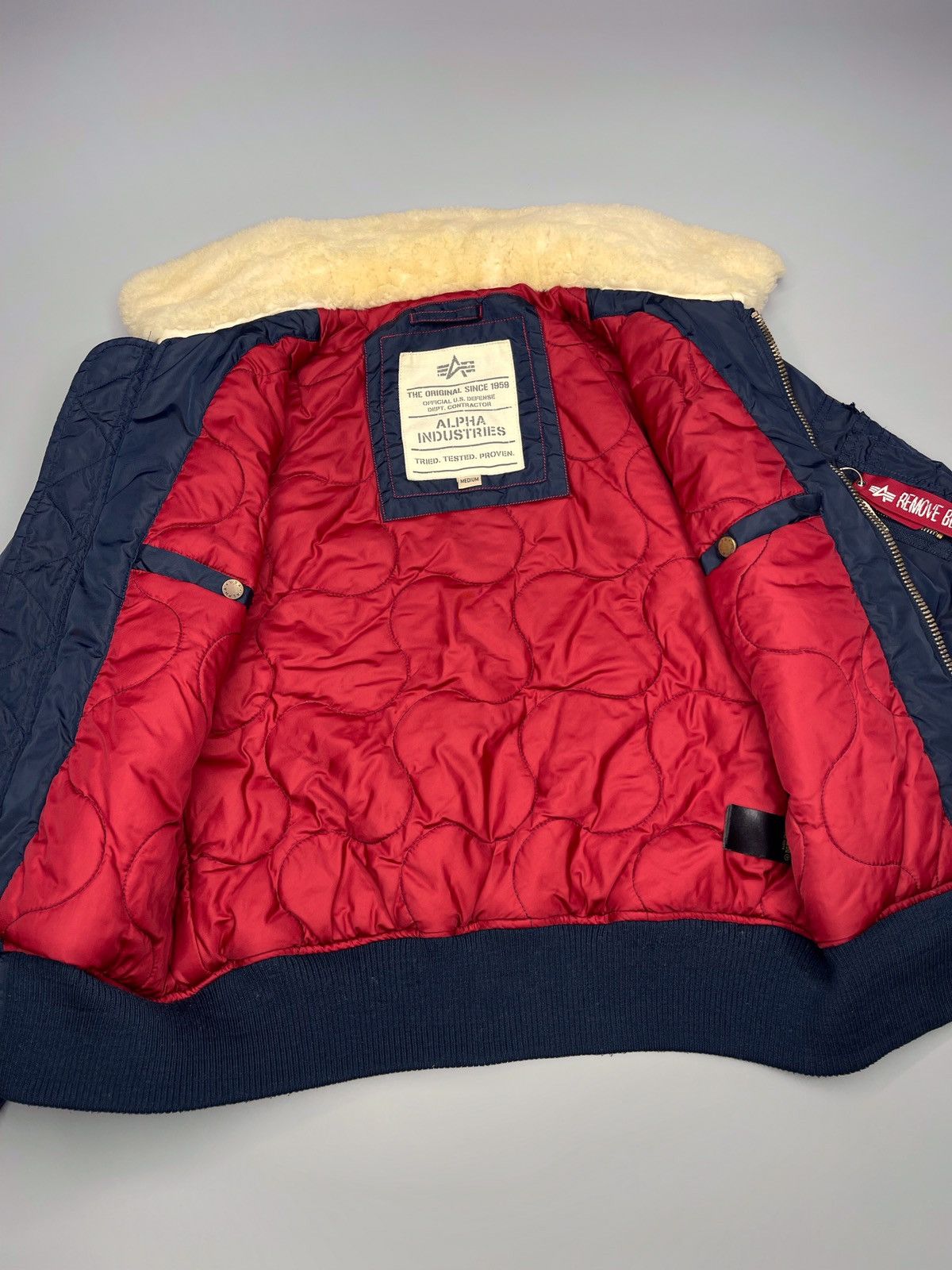 Alpha Industries Vintage Y2k Alpha Industries Bomber Jacket MA-2 Size US M / EU 48-50 / 2 - 3 Thumbnail