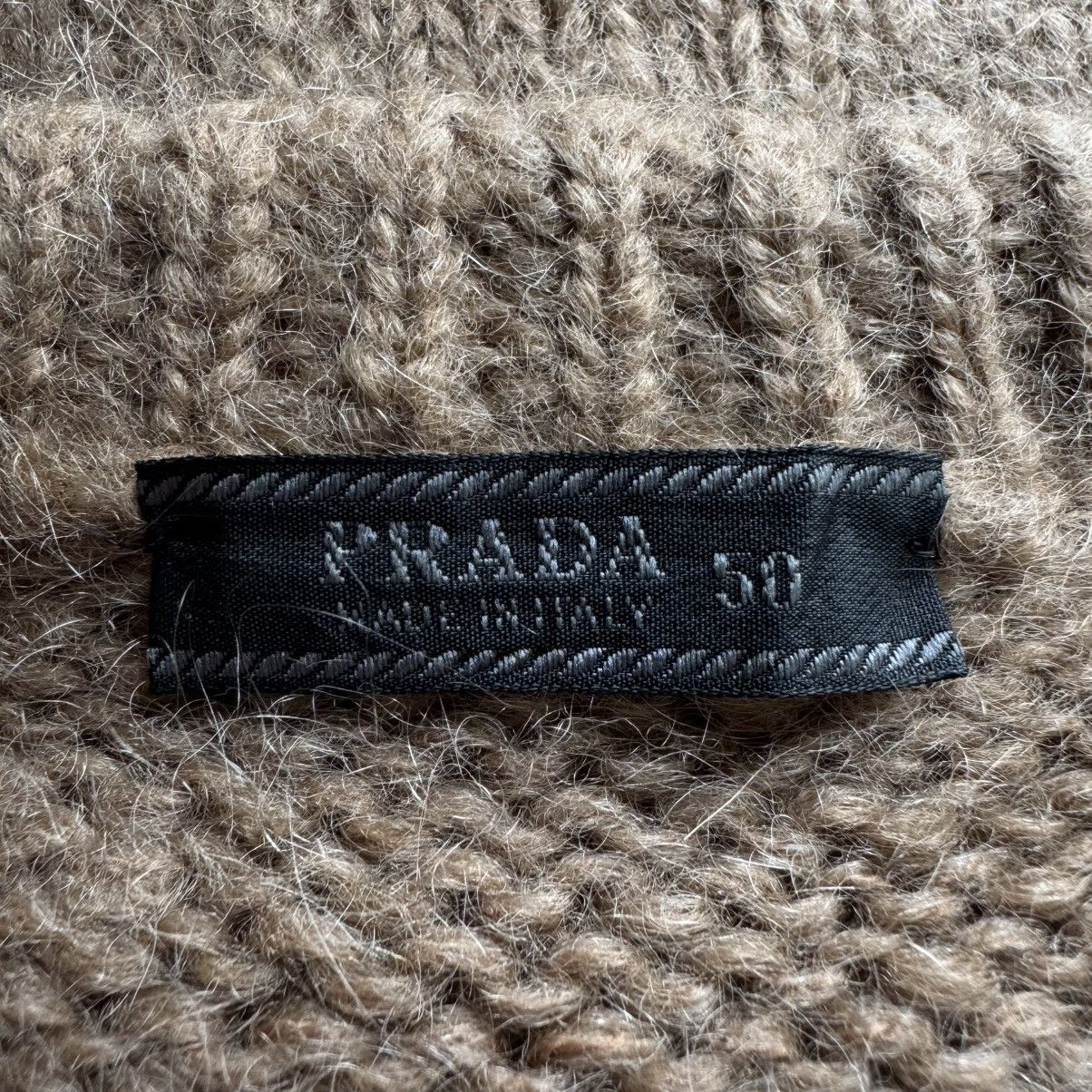 Prada Prada 2000's Brown Mohair/Wool Heavy Knit Pullover Sweater Size US M / EU 48-50 / 2 - 9 Thumbnail
