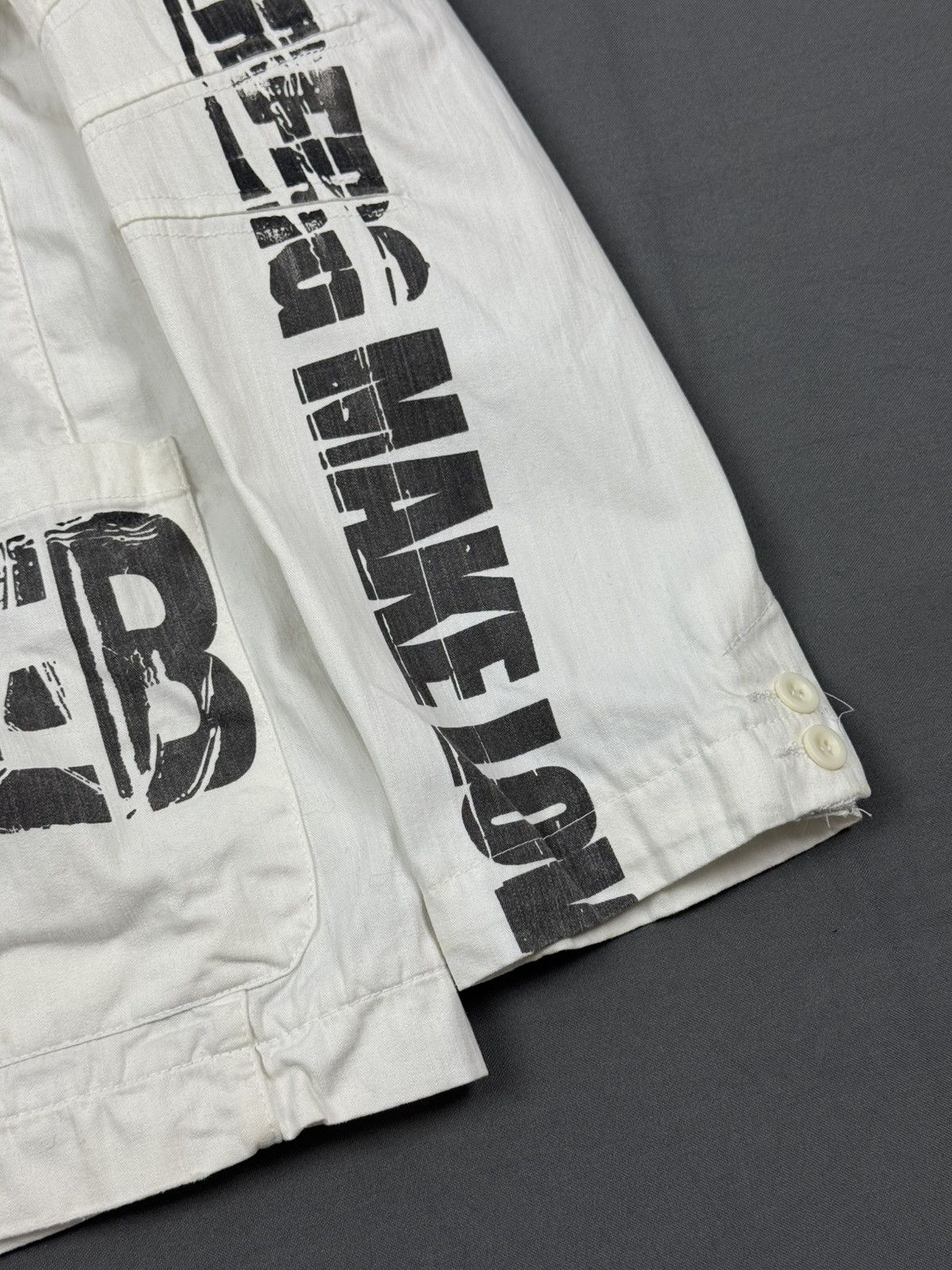 Iceberg Iceberg “Choose Iceberg Make Love” White Blazer Jacket Size US M / EU 48-50 / 2 - 10 Thumbnail