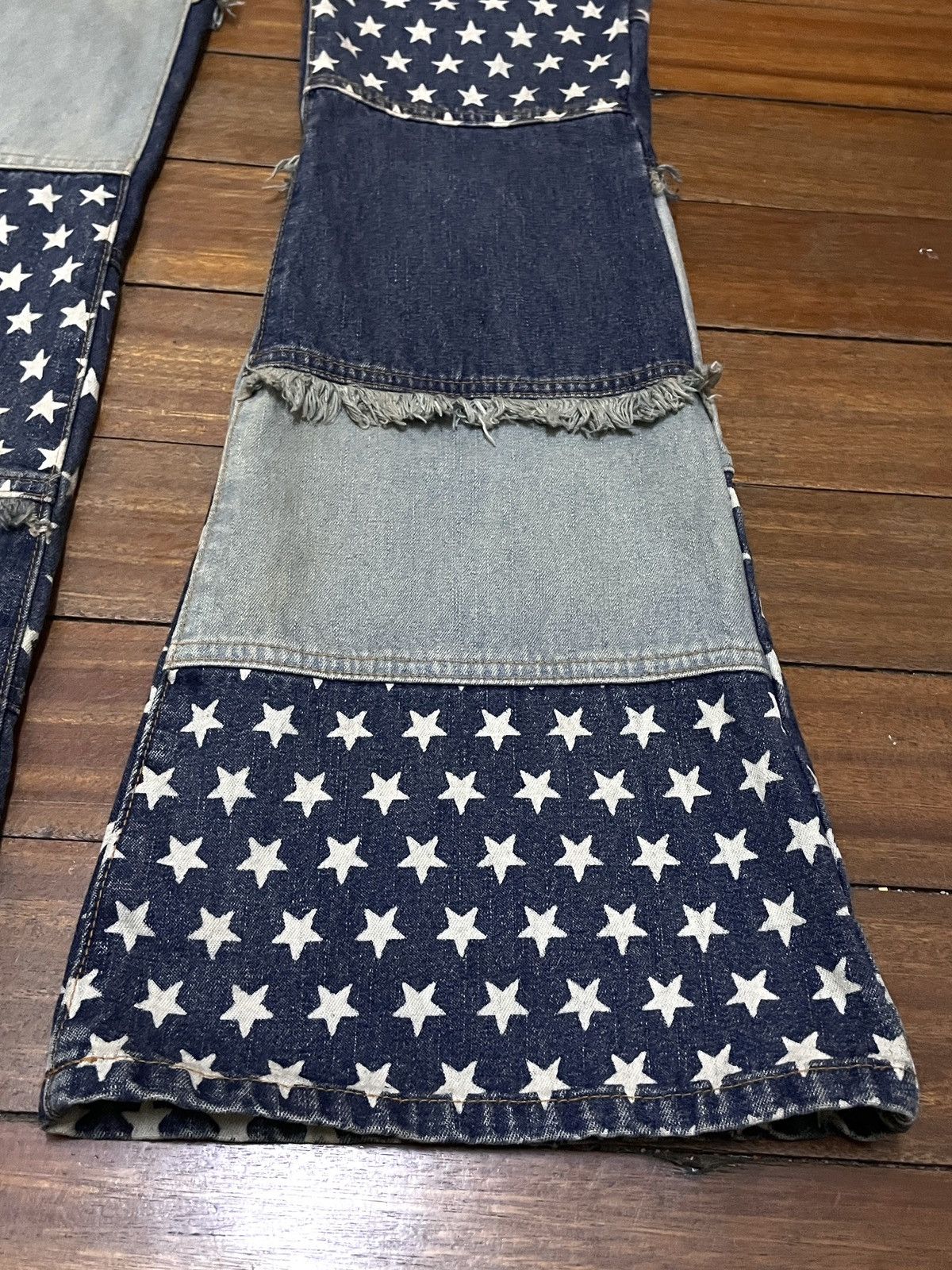 Hysteric Glamour × Japanese Brand × Vintage Rare Vintage Japanese Brand Estacot Hagi Flared Jeans 1990s Size US 29 - 6 Thumbnail