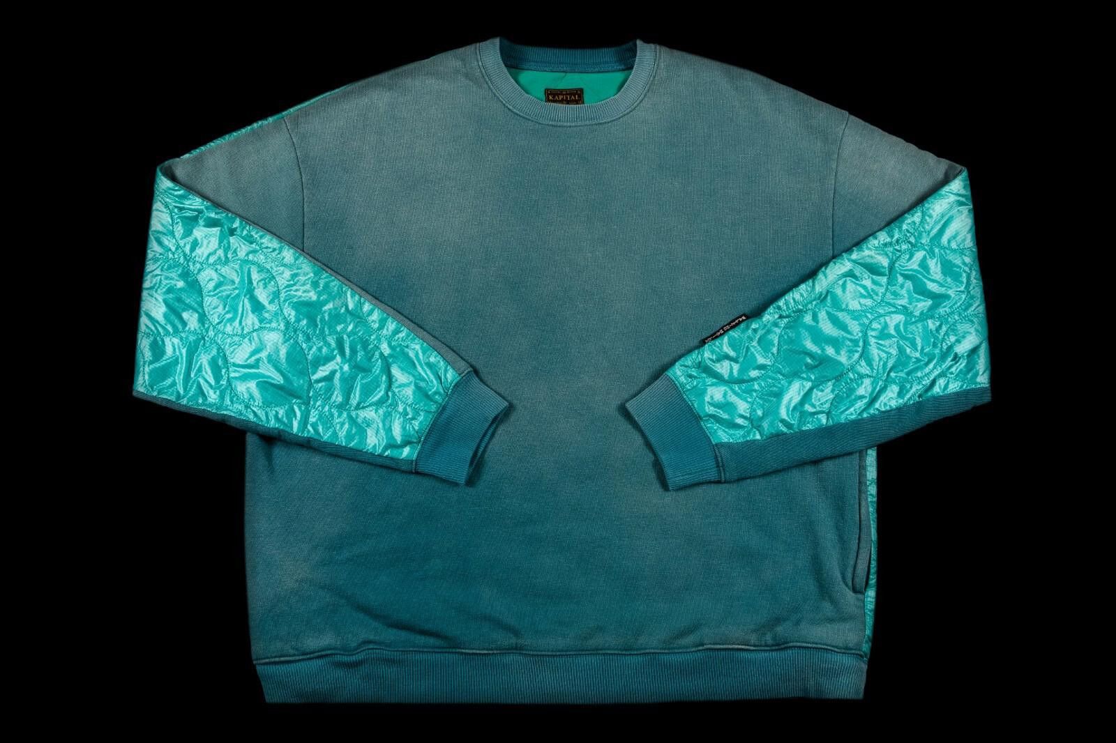Kapital Kapital Fleecy Knit Bivouac Big Sweatshirt Blue Size 3 Size US L / EU 52-54 / 3 - 2 Thumbnail