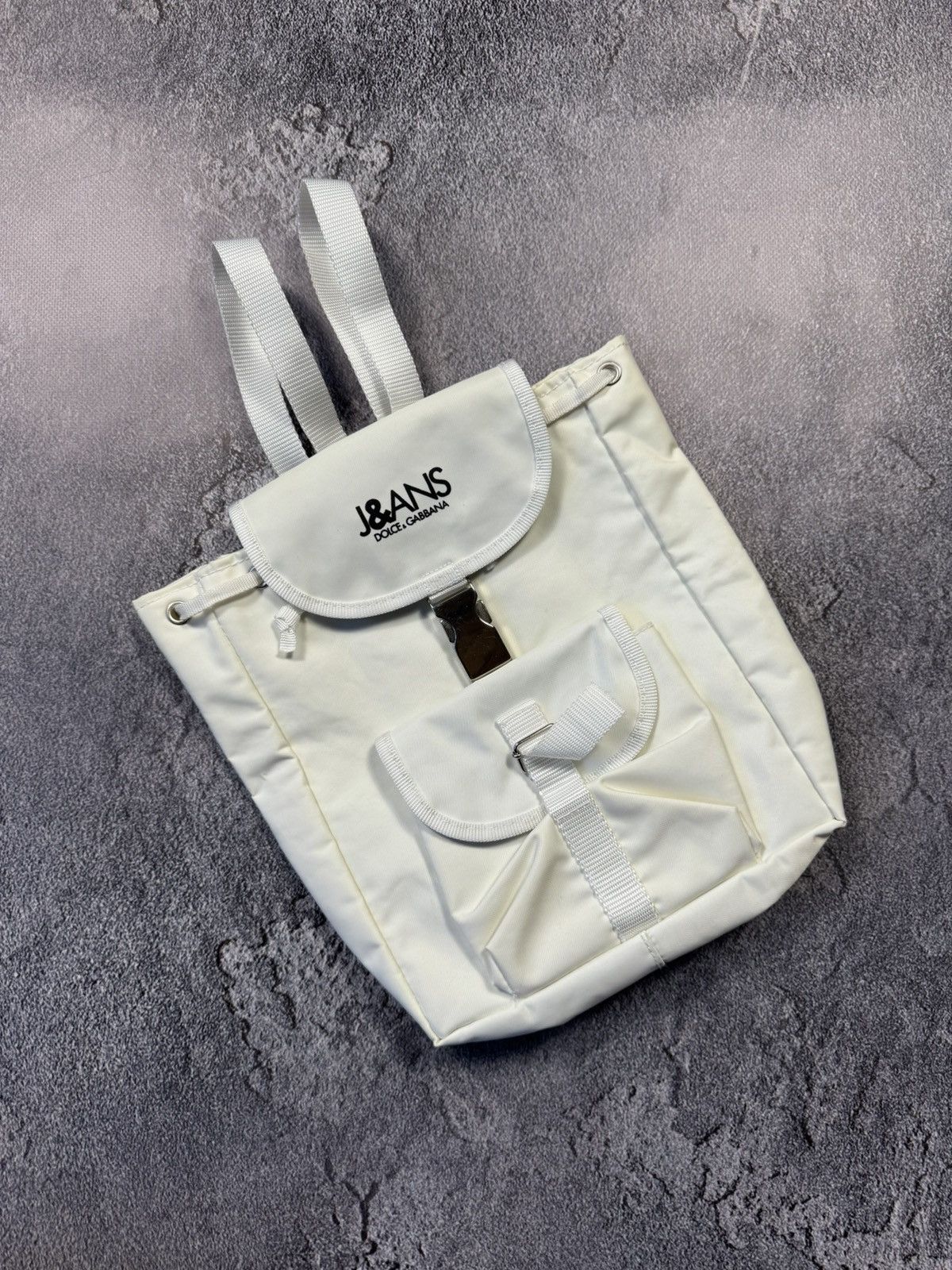 Dolce & Gabbana D&G Dolce & Gabbana J&ANS Backpack — Vintage White Size ONE SIZE - 1 Thumbnail