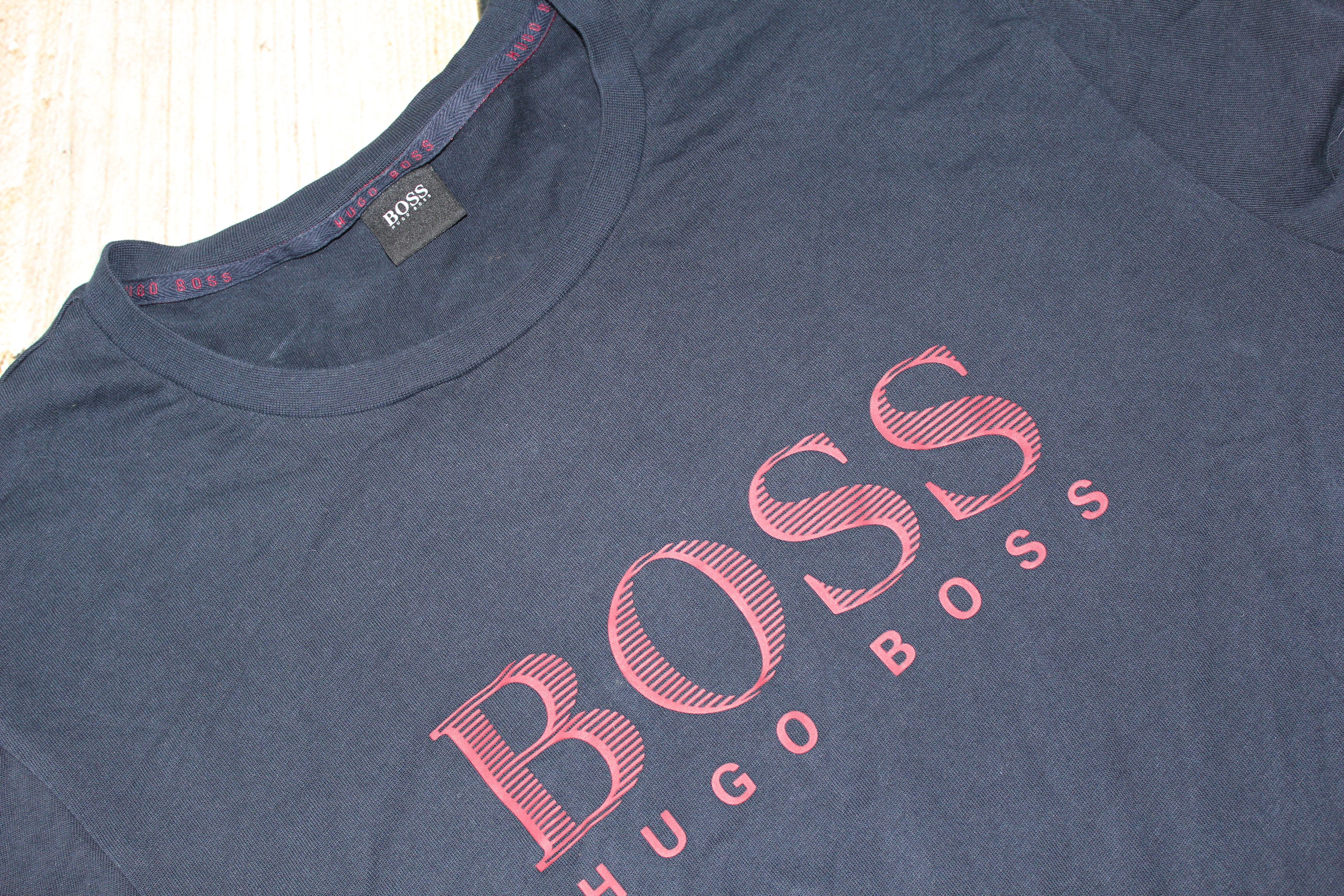 Hugo Boss Hugo Boss Big Logo Black Sweatshirt jumper Size US XL / EU 56 / 4 - 1 Thumbnail